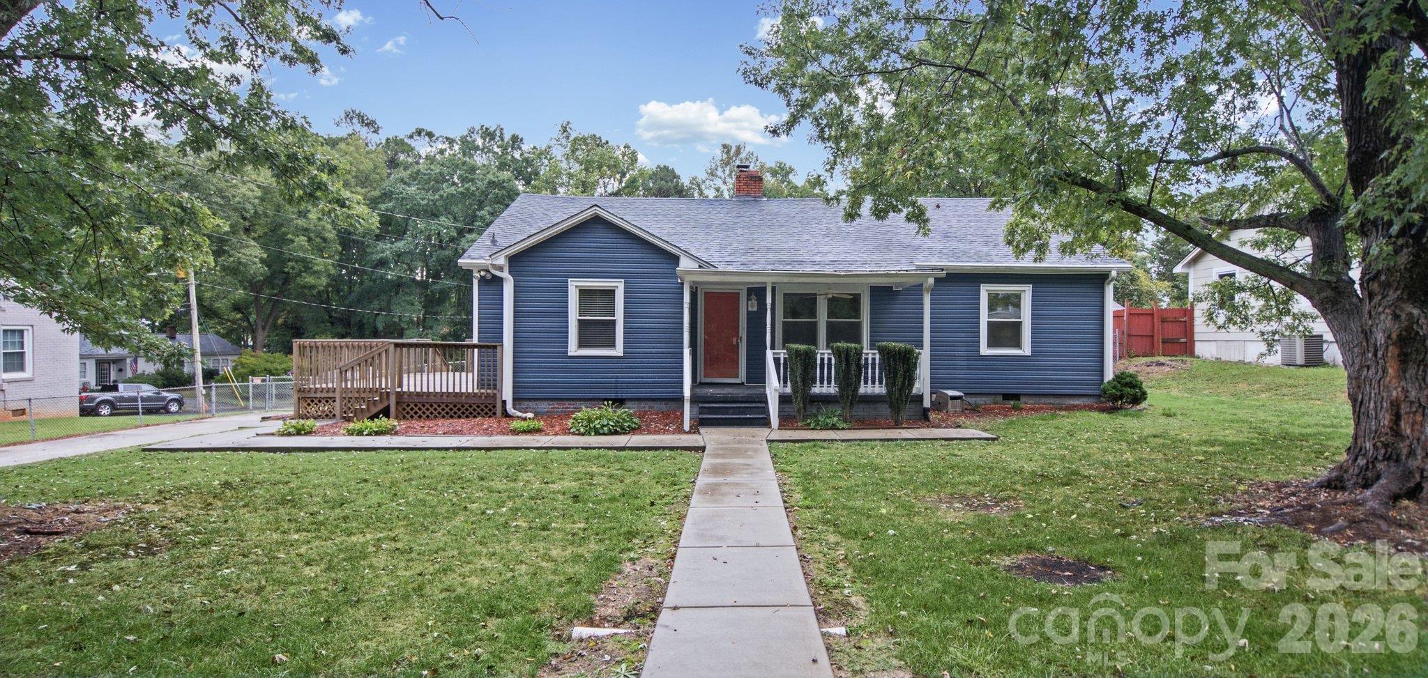 Welcome to this beautifully maintained single-story home in Gastonia! Featuring 4 bedrooms, 2 full bathrooms, and a spacious lot, this home offers comfort, functionality, and room to enjoy. The tastefully updated kitchen features brand-new appliances, including a refrigerator and stove, while both bathrooms showcase beautiful tile finishes. Relax on the large back deck or unwind on the covered front porch. Conveniently located less than 2 miles from Downtown Gastonia, you'll enjoy easy access to local shops, restaurants, and entertainment. With thoughtful updates, a desirable single-story layout, and a convenient location, this home is an opportunity worth seeing. Schedule your showing today!