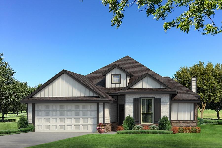 This Brinklee floor plan embraces 1,595 sqft of total living space, which includes 1,500 sqft of indoor living and 95 sqft of outdoor living space. This Taber home offers 3 bedrooms, 2 full bathrooms, 2 covered patios, a utility room, and a 2-car garage with a storm shelter installed. The living room provides a stacked stone surround corner gas fireplace, large windows, a ceiling fan, and wood-look tile. The high-end kitchen supports a large corner pantry, 3 CM countertops, custom-built cabinets to the ceiling, elegant tile backsplash, a center island, and stunning pendant lighting. The primary suite provides a sloped ceiling detail with a ceiling fan, windows, and our cozy carpet finish. The attached spa-like bath supports a free-standing tub, a spacious walk-in shower, a dual sink vanity, and a huge walk-in closet. The covered outdoor living section offers a wood-burning fireplace, a gas line, and a TV hookup. Other amenities include our healthy home technology, a tankless water heater, R-44 Insulation, a fresh air ventilation system, and so much more!