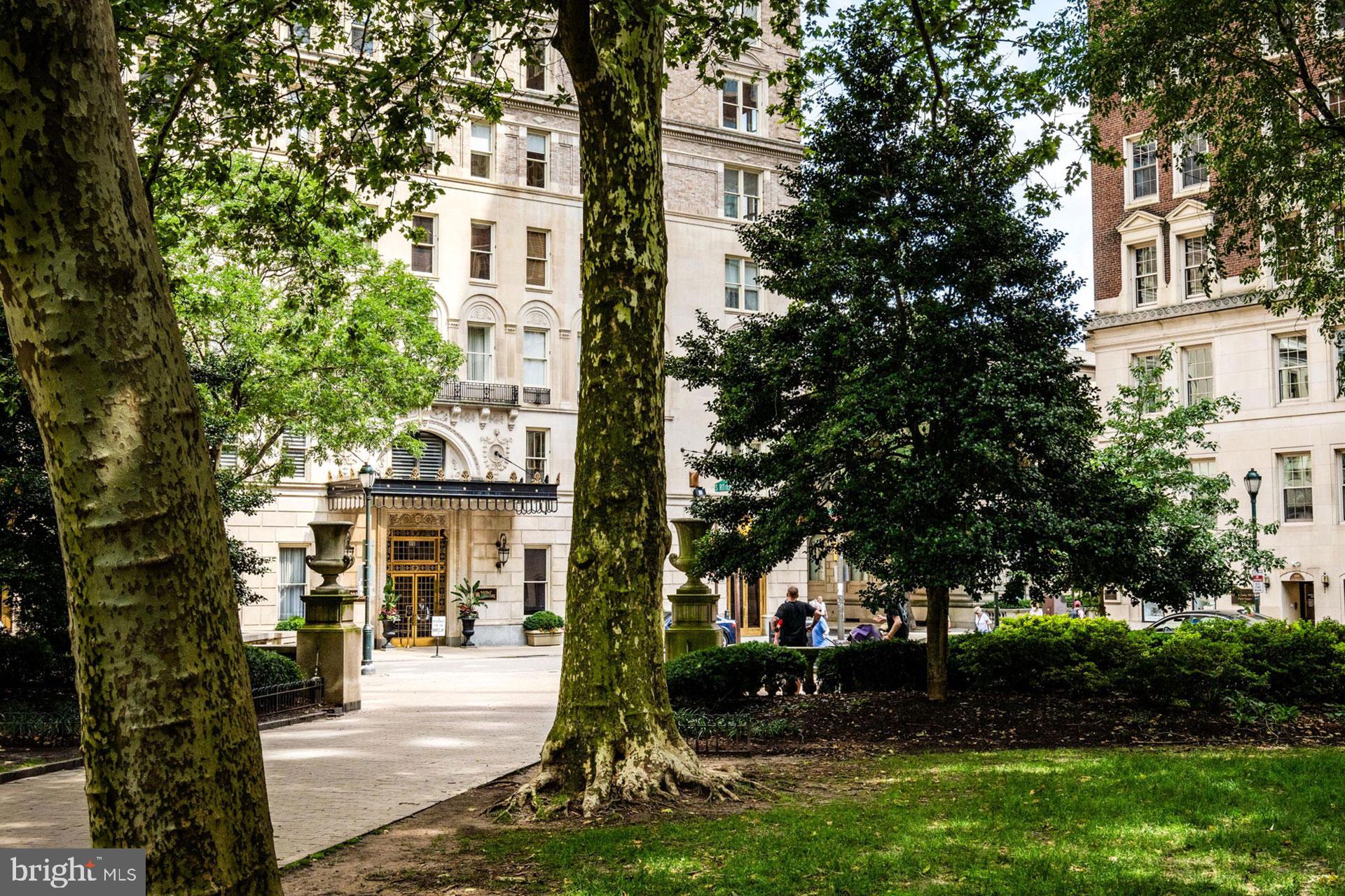 Enjoy “Living at its Very Best” in the most  Sought-After Address on Historic Rittenhouse Square. This breathtaking residence was designed by a highly regarded Architect. This masterfully reimagined home in the Sky with the Finest Design Elements and attention to detail throughout. The Dining Room can seat 12 or more guests, while the Expansive Living Room has three seating areas for entertaining.This home features an Expansive custom-built  eat-in Cook’s kitchen. Talented Craftsmen  Designed and Built an Exquisite Library with gorgeous cabinetry. This home boasts Herringbone hardwood floors, 3 exquisite stone bathrooms, and Three Private  Bedroom  Suites designed with timeless elegance. Amenities include a Fitness Center , Chauffeur-Driven BMW 7 Series, Excellent Doorman/Concierges who take wonderful care of the Residents!