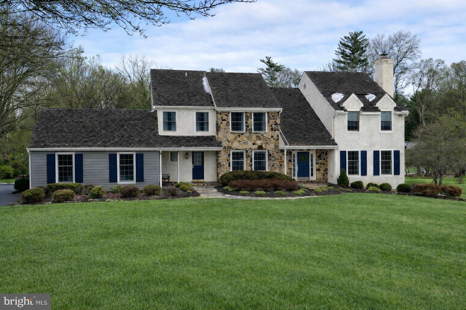 Birmingham Township’s Best Kept SecretWelcome to Daniel Davis Lane — an intimate 12-home cul-de-sac tucked away in desirable Birmingham Township, just minutes to Routes 926, 202, 1 and 322. Enjoy easy access to Wilmington, West Chester Borough, Kennett Square, and Radley Run Country Club — all while coming home to privacy and serenity.Located in the award-winning Unionville-Chadds Ford School District and Blue Ribbon Pocopson Elementary, this custom-built home sits on 1.5 picturesque acres complete with a pond and breathtaking views from the rear deck. The setting is truly special — peaceful, private, and unforgettable.Step inside to a dramatic two-story foyer with a turned staircase and refinished hardwood floors (2022) that extend throughout the first and second levels. The main floor offers: Formal living room with fireplaceElegant dining roomTwo-story family room with stone fireplace and custom built-insPrivate office with custom shelvingUpdated powder roomThe stunning Hazley Builders custom kitchen is thoughtfully designed with exceptional storage and high-end finishes, including a farmhouse sink, built-in Thermador refrigerator, double ovens, cooktop, and an impressive center island. The refinished mudroom features semi-custom pantry cabinetry, upper cabinets, and a utility sink for everyday convenience.Upstairs, the spacious primary suite is a true retreat with a large walk-in closet, double vanity dressing area, soaking tub, and stall shower. Three additional generously sized bedrooms and a hall bath with double vanity complete the second floor.The finished walk-out lower level adds incredible versatility with a media area, playroom, freshly painted fifth bedroom, new carpeting, and two separate storage areas — one with built-in shelving.Additional highlights include:Recently painted exteriorFresh landscaping and hardscapingNew driveway (2025)Cedar roof (2007)Tankless hot water heater (2017)HVAC System (2019)Whole-house humidifier systemFront and side windows replaced (2020)Kitchen and mudroom windows replaced (2022)Sliding  doors in family room replaced (2023)Side entry door replaced (2022)New exterior lighting (2025)New Garage door (2020)Beautifully maintained, tastefully decorated in neutral tones, and truly move-in ready — this home reflects pride of ownership at every turn.