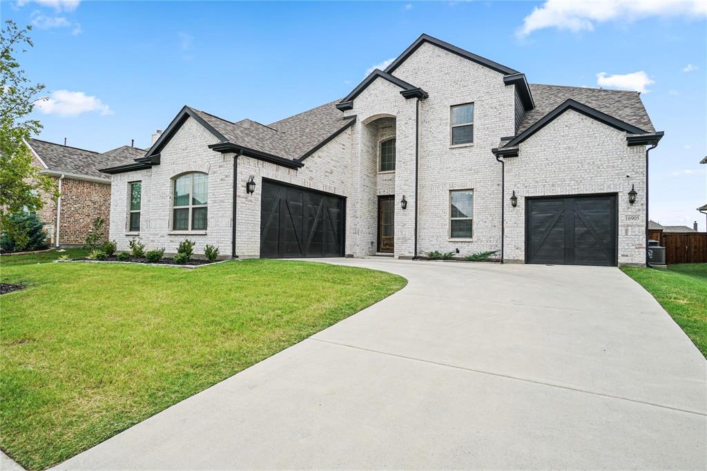 WELCOME TO RIVER RANCH IN VAN ALSTYNE! STONEHOLLOW HOMES invites you to come see the amazing TRINITY FLOOR PLAN! PHOTOS ARE NOT ACTUAL HOME. ESTIMATED COMPLETION IS MID-OCTOBER. This home impresses the moment you walk in. The Trinity offers EXPANSIVE, DRAMATIC LIVING SPACES designed for both everyday comfort and unforgettable entertaining. At the heart of the home is a stunning gourmet kitchen with abundant cabinetry, a LARGE CENTER ISLAND, quartz countertops, a spacious walk-in pantry, built-in gas cooktop, and built-in microwave and oven, FARM SINK. The impressive family room features soaring ceilings, generous space for gathering, and a direct-vent fireplace that creates a dramatic two-story focal point. The private primary suite is truly a retreat, featuring a luxurious bath with an OVERSIZED WALK-IN SHOWER, separate soaking tub, dual vanities, and two spacious closets with convenient access to the laundry room. The first floor offers two bedrooms, 2.5 baths, and a built-in mud cabinet near the entry. Upstairs, three additional bedrooms include a private suite plus two bedrooms connected by a true Jack-and-Jill bath. With grand open spaces, exceptional storage, thoughtful design, and beautiful finishes throughout, the Trinity delivers the space, comfort, and elevated feel of a true dream home in River Ranch. Why buyers will love River Ranch: Lower tax rate with no MUD and no PID. Highly regarded Van Alstyne ISD.  Convenient access to Hwy. 75 for an easy commute. Small-town charm with quick access to McKinney, Sherman, and the growing North Texas corridor. Beautiful homes and a welcoming community with BIGGER BACKYARDS! Exceptional value in one of the area's fastest-growing markets.