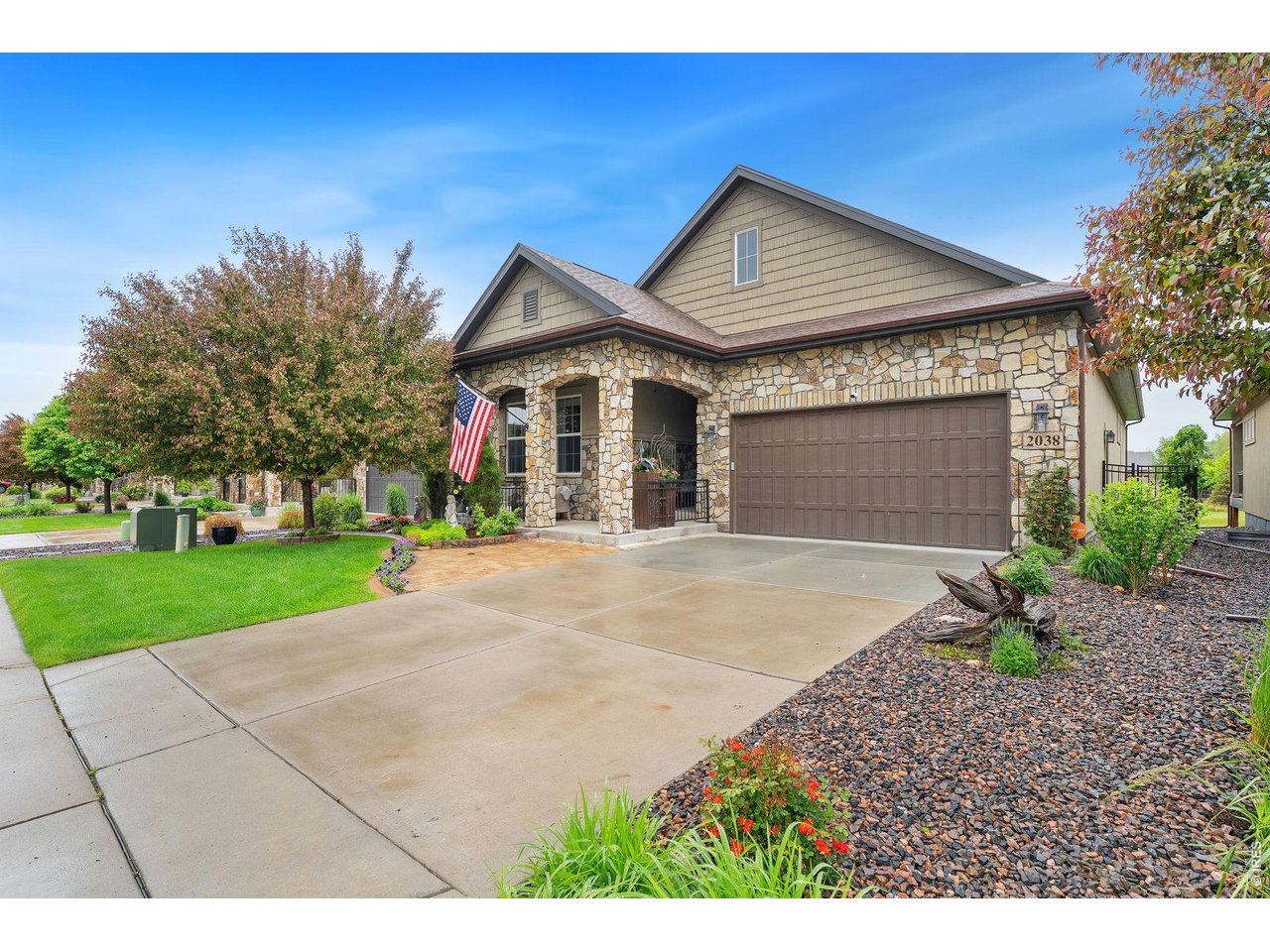 Be sure to Watch Video Walkthru. Welcome to your professionally remodeled custom-finished patio home in the prestigious 4 star Water Valley Golf Community which is ranked in the top 200 golf courses in the U.S. This stunning home blends luxury design with effortless livability. Every detail has been carefully curated by a professional designer, offering a refined yet inviting atmosphere. Enjoy a bright and open layout with custom finishes, high end materials and a sunroom for bonus living space. The chef's kitchen features designer cabinetry, premium appliances, and a spacious island that opens to a beautifully appointed living area. Enjoy the outdoors? Well step into your professionally landscaped yard, thoughtfully designed for beauty and low maintenance. The private patio is perfect for al fresco dining, morning coffees, or unwinding after a round of golf. Situated just feet away from stunning fishing ponds, this home offers not only luxurious comfort but also an active scenic lifestyle.