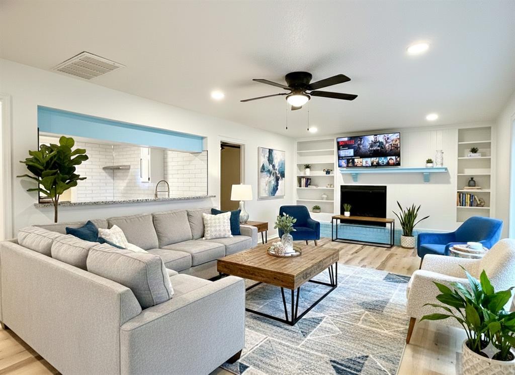 This newly renovated duplex has two units, each featuring 2 bedrooms and 1.5 bathrooms with an additional multipurpose room downstairs. There is covered garage parking plus parking for additional guests. One unit has just been fully renovated and features new appliances, all new LVP flooring, granite counters in the kitchen and bathroom, new paints and more! Each side also has a fully fenced in yard. The layout of the duplex is highly functional, with ample living areas with a big fireplace hearth, a multipurpose room, and plenty of yard space.This highly versatile duplex is perfect for an owner-occupants, to live in one side and earn additional income on the other side, or to add a strong rental duplex to your portfolio. Come schedule your showing.Listing agent (207757) is related to the seller