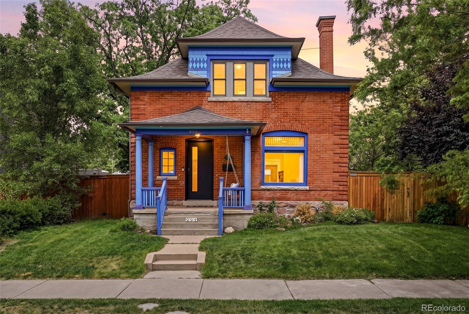 Situated on a rare 6,250-square-foot lot just blocks from Washington Park, this beautifully updated 1897 home offers 2,246 square feet above grade, four bedrooms, three bathrooms, an unfinished basement for storage, and a detached two-car garage. The current owners have invested significantly in both the aesthetics and functionality of the property, creating a move-in ready opportunity in one of Denver's most sought-after neighborhoods. Inside, you'll find updated flooring, abundant natural light, and inviting living spaces designed for everyday living and entertaining. A stunning double-sided fireplace serves as the centerpiece of the home, connecting the kitchen and dining areas. The kitchen has been refreshed with repainted cabinetry, updated appliances including an induction range, a new microwave, updated fixtures, and a redesigned pantry. The primary suite offers a beautifully renovated bathroom, while additional improvements include an updated powder room, California Closets, new lighting, and a new front door. Beyond the cosmetic updates, the sellers invested approximately $55,000 in a complete HVAC upgrade including new furnaces and air conditioning units. Additional improvements include a radon mitigation system, upgraded water supply line, automatic water shutoff system, updated laundry infrastructure, and new basement stairs. Outside, the oversized lot has been transformed with extensive landscaping, a new fence, upgraded sprinkler system, mature plantings, and a private backyard setting. Located moments from South Pearl Street's restaurants, coffee shops, boutiques, and farmers market, this home offers the perfect combination of historic charm, modern updates, generous outdoor space, and an exceptional location.