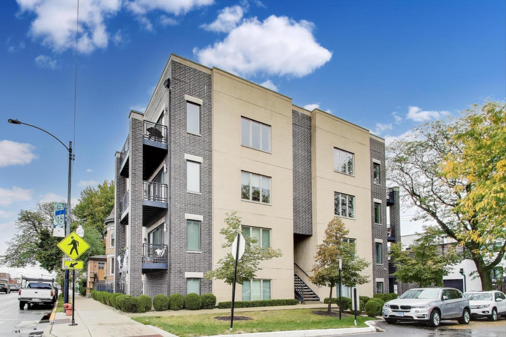 MULTIPLE OFFERS RECEIVED. BEST AND FINALS DUE OCT 12 BY 4P. Welcome to your sun filled, penthouse level, Lincoln Square oasis! Located near Winnemac Park, this 3 bed (plus office), 2 bath penthouse features a sleek modern design throughout, hardwood floors and all the natural light you could ever need. Walking in, you'll immediately notice the expansive and inviting living/dining room with a modern kitchen ready for the chef in the family. A deck sits off the living room and is the first of two relaxing outdoor spaces for you to enjoy. The large primary bedroom features plenty of space for a king sized bed, a walk in closet and a en-suite with a steam shower. Walking upstairs, you'll find a wonderful flex space that is perfect for an office, gym or reading room. That room leads you right outside to the huge private 19x27 deck with newly refinished decking perfect for outdoor dining, hanging out with friends and movie nights! Central heat and AC, washer/dryer, garage parking, updated lighting, new window treatments, building security, round out this wonderful property! You'll love being close to restaurants, shopping and of course, Winnemac Park. Schools include the highly regarded Chappell Elementary and Amundsen High School. Welcome home!