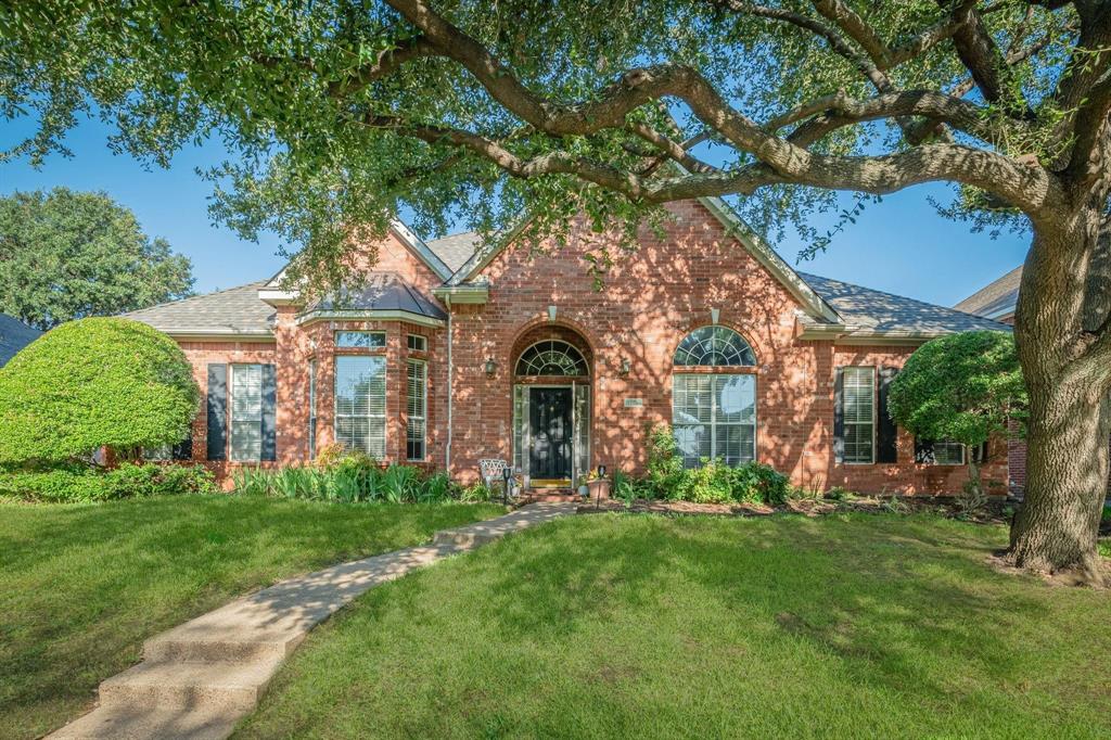 Welcome to the heart of Plano! This stunning single-story home offers 4 spacious bedrooms and 3 full bathrooms, thoughtfully designed for both comfort and functionality.The versatile floor plan features a secondary bedroom with a convenient Jack-and-Jill bathroom, while another secondary bedroom is privately situated on the opposite side of the home with access to its own full bath, making it ideal for guests or multigenerational living.The oversized primary suite is filled with natural light and features a luxurious ensuite bathroom along with generous walk-in closets. Beautiful hardwood-style flooring flows throughout the entire home, adding warmth and elegance to every room.Designed for entertaining, the home offers two living areas, a formal dining room, and an open-concept family room that seamlessly connects to the kitchen and breakfast area. This inviting space is perfect for both everyday living and hosting family and friends.Step outside to enjoy the expansive backyard, complete with a quality wood privacy fence and plenty of room to add a future pool, trampoline, or other outdoor amenities. The covered patio with a ceiling fan provides the perfect setting for outdoor dining, grilling, and relaxation.From the moment you arrive, you'll appreciate the exceptional curb appeal of this beautiful one-story home, ideally located in one of Plano's most desirable areas. This property truly offers the perfect blend of space, comfort, and convenience.