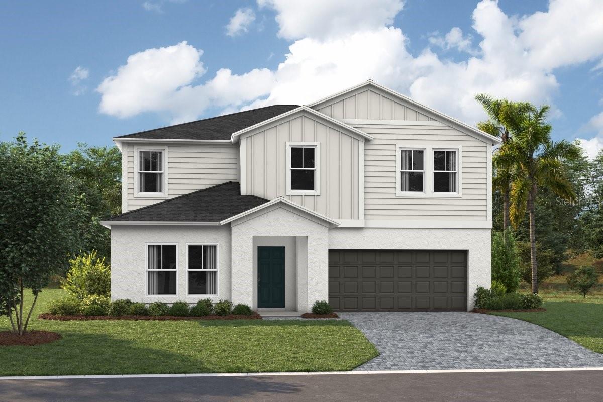Under Construction. CatalinaBELOW MARKET INTEREST RATES with use of Seller's Preferred Lender.Never run out of space with the Catalina, a spacious two-story home designed for ultimate comfort and flexibility! This home boasts 5 bedrooms, 3 bathrooms, a versatile den, a generous upstairs recreation space and a private 2-car garage. The open concept floorplan, perfect for entertaining or just hanging out, is complemented by stylish luxury vinyl plank flooring. The kitchen and throughout the home feature elegant quartz countertops, while the stainless-steel appliances and smart thermostat with voice control add a touch of modern technology. The laundry room is located upstairs with all the bedrooms. The owner’s suite is situated at the back of the home with a spa-like owner’s bathroom and spacious walk-in closet. Completing this home is beautifully designed landscaping curated for the Florida lifestyle. Just outside your door, life at Pasadena Landing in Wesley Chapel puts you close to local favorites like KRATE at The Grove and The Grove at Wesley Chapel, with community amenities including a pool, dog park, and tot lot—and all without CDD fees. Images shown are for illustrative purposes only and may differ from actual home. Completion date subject to change.Contact or make an appointment for more details on interest rates.
