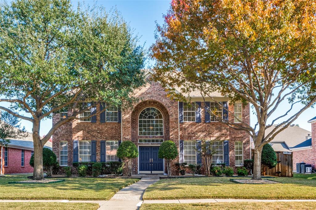 2704 Wexford Dr, Plano is a 5-bedroom, 3.5-bath home offering 3,214 square feet on a .16-acre lot. Built in 1993 by Pulte Homes as the Hemingway plan, this home features a grand elevation, two living areas on the first floor with crown moldings and plenty of windows, plus a grand entry with welcoming-access to the formal living, formal dining (double-tray ceilings), family room and kitchen.The kitchen includes built-in oven, microwave and countertop range, a center island, planning-desk, butler's pantry and breakfast bar. It connects to the utility room (plumbed for electric or gas) & opens up to eat-in kitchen & two story family room with brick gas-log fireplace and six large windows (include 2-inch wood blinds.) Family room features custom-made entertainment center for quality storage.Downstairs bedroom may be well-used as a third living area or private office with powder-bath located directly outside.The primary bedroom is located upstairs and includes an extra-large walk-in-closet with a separate, hidden storage room. Secondary bedrooms are well-sized and include walk-in closets. One jack & jill bath connects two bedrooms and a separate full bath is located in the hall.Outdoor features include a covered back patio and a 6 foot wood privacy fence. The exterior presents a strong façade and defined street presence. Custom solar shades and sun-burst shades are available for windows for extra energy-efficiency. Property includes sprinkler system, hot water circulation pumpConveniently located in central Plano, approximately 4 miles from the Dallas North Tollway. Nearby amenities include Carpenter Park Recreation Center, Whole Foods Market, REI, shopping, and dining. Arbor Hills Nature Preserve and Oak Point Park are within a short drive. Sidewalk-lined streets and access to Plano’s extensive trail system support walking and biking.