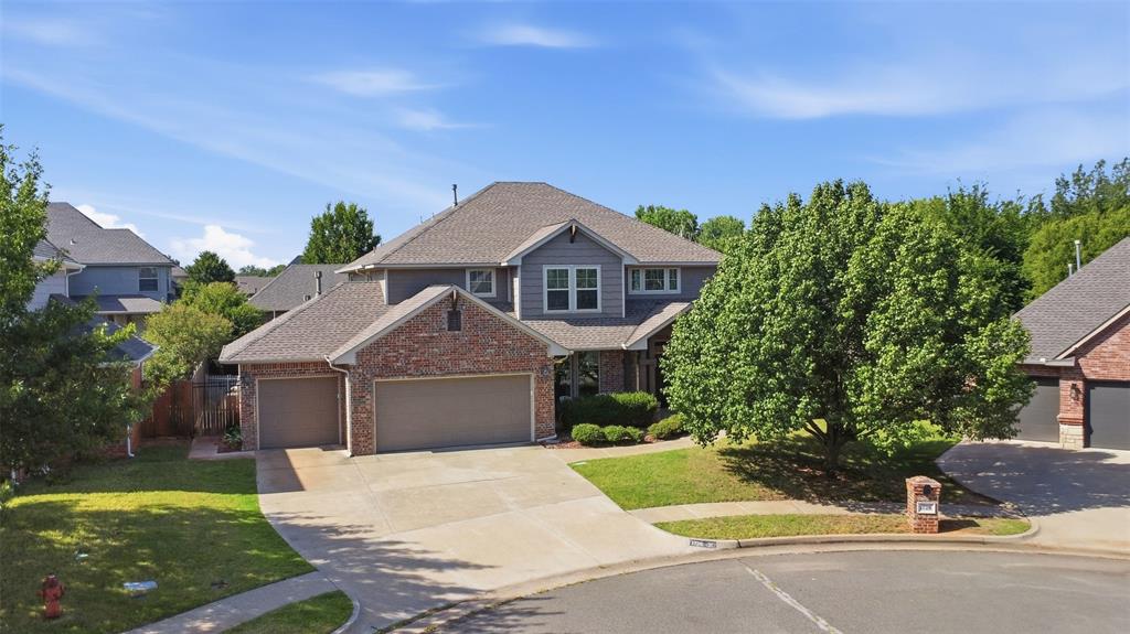 Don't miss this incredible opportunity in Edmond's beautiful Auburn Meadows neighborhood! Perfect for entertaining, this brick home offers 4 spacious bedrooms, 3.5 baths, an executive study, and an oversized laundry room. The heart of the home highlights 2 living rooms and 2 dining areas centered around a cozy fireplace. Relax on your large 0.25-acre cul-de-sac lot with a covered patio. Residents gain access to premium neighborhood amenities like a pool, fitness center, and greenbelt areas. Exceptional location near prime shopping, dining, and easy turnpike access.