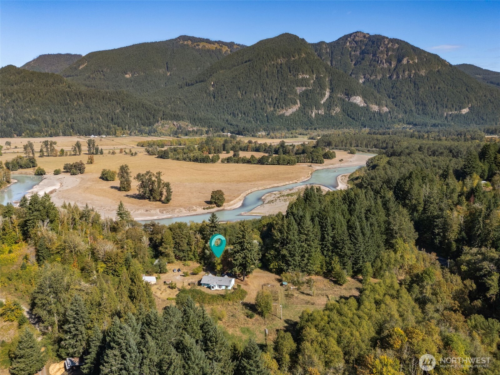 Built in 2015, this 3-bedroom, 2-bath home offers modern comfort on 24 acres with coveted Cowlitz River frontage. A cozy wood stove anchors the living space, while outside you’ll find mature fruit trees, multiple outbuildings, and open pasture ideal for animals, gardens, or homesteading. Conveniently close to Randle’s school, health and dental clinics, and library, yet surrounded by adventure. Ideally located and within reach of White Pass Ski Area, Mt. Rainier, and Mt. Adams. With space to roam, year-round recreation, and a blend of convenience and seclusion, this property is perfect for farming, self-sufficiency, or simply enjoying the best of Pacific Northwest living.