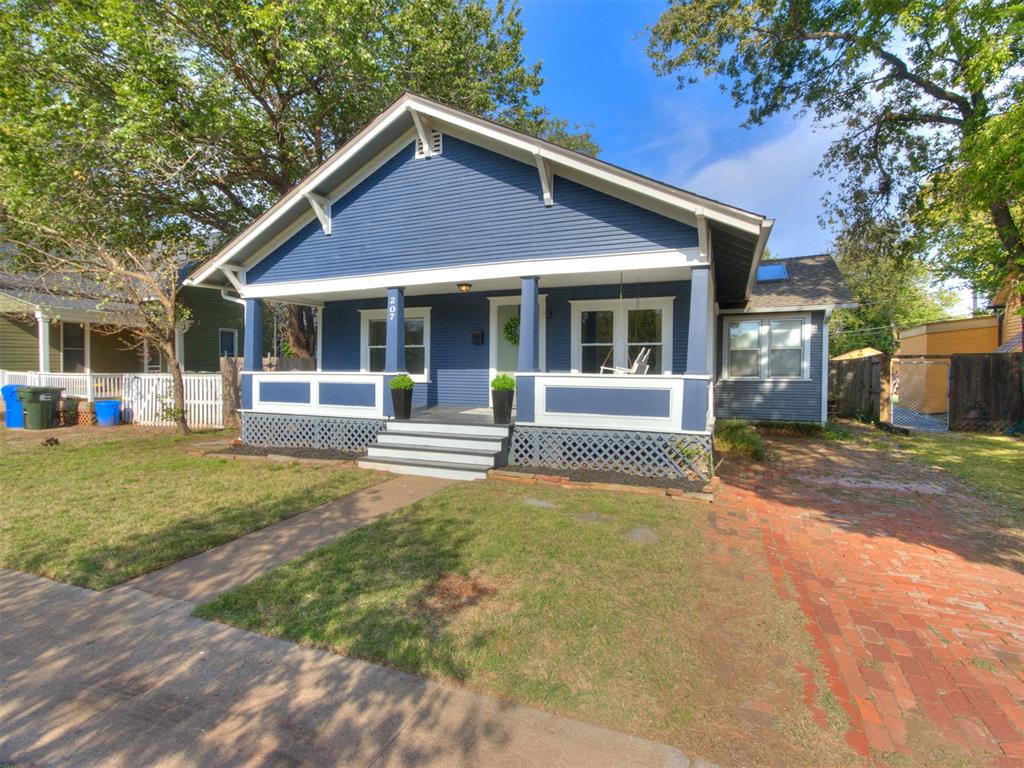 Fall in love with the timeless charm of this 1930s bungalow in the heart of Original Norman! Rich in character and full of warmth, this inviting home blends the nostalgia of an earlier era with the comforts of thoughtful updates. Updated and renovated to create a functional 2-bedroom, 2-bathroom layout, the home features an updated kitchen and bathrooms while retaining the historic feel that makes older homes so special. Abundant windows welcome natural light, giving the home a bright, welcoming feel. Fresh paint and recent touch-ups in and out make it ready for its next chapter. Out back, a detached, oversized two-car garage with alley access offers plenty of room for parking, storage, hobbies, or a workshop. The location is just as appealing, with Main Street, local restaurants, shopping, and downtown Norman all within walking distance. If you've been dreaming of a home with personality, history, and that unmistakable Original Norman charm, all in a location where you can park the car and enjoy the neighborhood on foot, this bungalow is ready to steal your heart!