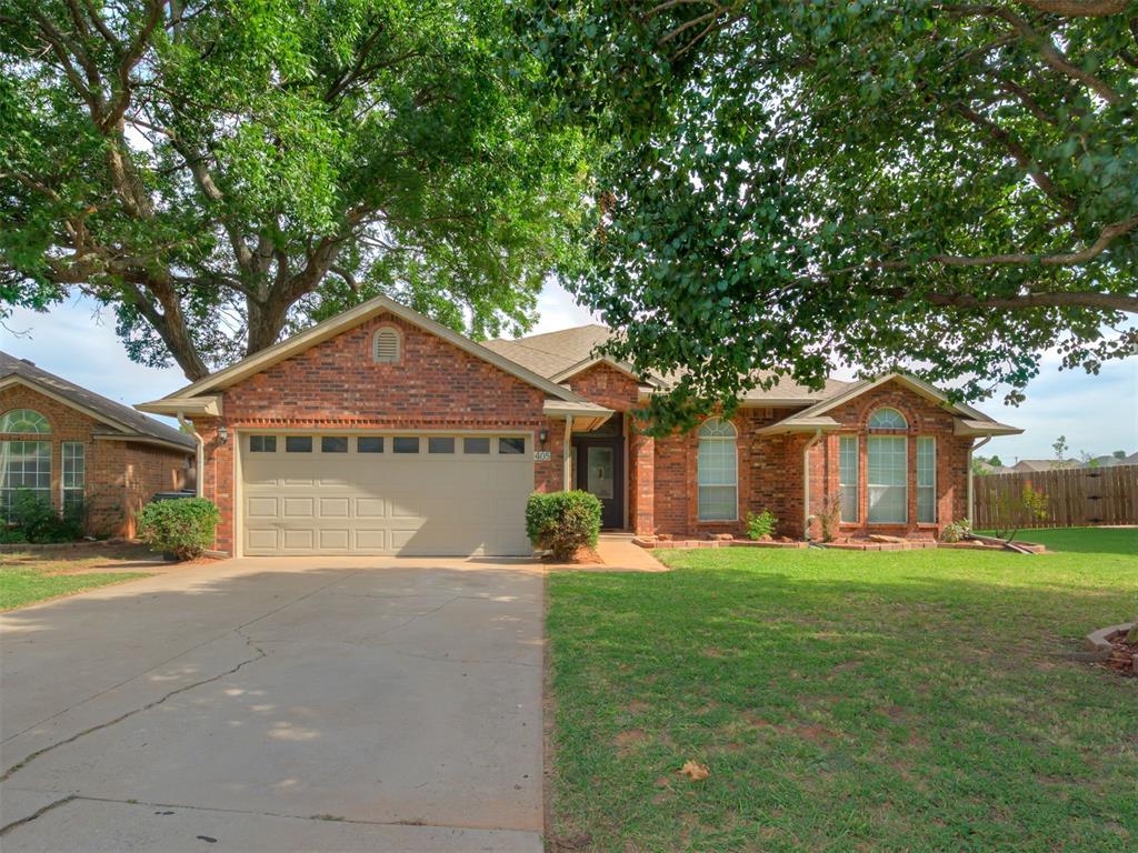 Homes with this kind of backyard don't come along often! Backing directly to the neighborhood park, walking trails, playground, soccer fields, basketball court, and a beautiful lake, this well-maintained 4-bedroom home offers a lifestyle that's just as impressive as the home itself. This home offers the perfect combination of comfort, space, and an exceptional location. The spacious living room welcomes you with a cozy fireplace, built-in bar, large windows that fill the home with natural light, and an open layout that flows effortlessly into the kitchen and dining area, making everyday living and entertaining a breeze. The kitchen features abundant cabinetry, generous counter space, a breakfast bar, pantry, and a sunny dining area overlooking the backyard. The private primary suite offers a relaxing retreat with an ensuite bath featuring double vanities, a jetted tub, separate shower, and 2 walk-in closets. Three additional bedrooms provide flexibility for family, guests, or a home office. You'll appreciate the oversized laundry room with folding counter, upper cabinetry, and hanging space, along with the clean two-car garage offering additional storage and enough parking space for a truck! Step outside to the large covered patio where you can enjoy morning coffee, weekend cookouts, or simply relax while taking in the peaceful setting. The spacious backyard backs directly to the neighborhood park, providing quick access to walking trails, a playground, basketball court, soccer fields, picnic pavilion, and a beautiful neighborhood lake—creating an outdoor lifestyle that's hard to find. Mature trees, attractive landscaping, and evident pride of ownership make this home truly move-in ready. If you've been searching for a home that offers both a wonderful place to live and an incredible location to enjoy, this is one you won't want to miss.