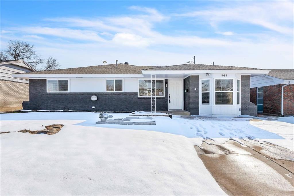 WOW! Come see this 4 bed, 2 bath home in the town of Moore. The home has so much to offer! Its been remodeled inside, provides a storm shelter, 8ft metal paneled fenced backyard, approx12X12 shop with electricity and concrete flooring. The inside is welcoming with a large living room with two areas for seating and a large pass through to the amazing kitchen. Your kitchen has all new stainless appliances, cabinets, quartz counters, tile backsplash, stainless vent hood and a custom barndoor to a spacious pantry. The dining room is large and overlooks the backyard. Primary bed is off the kitchen with private bath. The 3 secondary beds are down the hall in their own wing. Both baths have new vanity tops, toilets, tub, shower, faucet and fixtures. Fresh exterior and interior paint, new water heater, windows,  LVP flooring and carpet in bedrooms. The home is close to shopping and restaurants, 15mins to Will Rogers International Airport, located half way between Norman and downtown OKC.