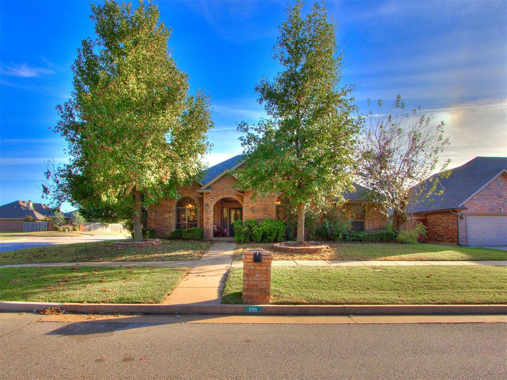Welcome home to all the space & storage your heart desires! This beautiful home rests on a corner lot just inside Edmond with quick access to the Turnpike, Edmond, & the OKC metro. The home features 3 bedrooms, 3 full bathrooms, a 2-gar garage, 1 living room, 1 dining room, a breakfast area, a kitchen with new quartz countertops, a laundry room, 3 downstairs storage closets, plus a bonus room upstairs including a closet & 1 of the full bathrooms! As you enter the home walking under the arched entryway & covered porch, you will discover the dining room to your left that leads to the kitchen, breakfast area, laundry room, & garage. Straight ahead from the entry way, the staircase leads to the bonus room. The current owners have utilized the bonus room as a 4th bedroom, but the possibilities for the bonus room are endless! The living room is wired for 7 speaker surround sound & flooded with natural light from the backyard's covered patio glass doors. The living room also has a huge, beautiful built-in bookcase & fireplace. To the right of the living room, the hallway leads to the guest bathroom, 2 nice sized bedrooms, & the gorgeous primary suite with crimson walls. The primary bathroom has a whirlpool tub, walk-in shower, double closets, & new flooring. The home has been freshly painted in the entry way, dining room, kitchen, breakfast area, laundry room, guest bathroom, hallway by the bedrooms, stairs leading to the bonus room, & bonus room. The home also has new engineered vinyl wood-like flooring in the entry way & 1 of the hall closets to match the dining room, living room, & breakfast area. A new roof was installed in August of 2020. The upstairs HVAC is 7 years old. The downstairs HVAC is 2 years old. The storage shed will stay with the property. The washer, dryer, & refrigerator are negotiable with a strong offer. The safe (mounted to the dining room floor) & solar panels in the back yard are reserved by the seller. This home is being sold AS IS.