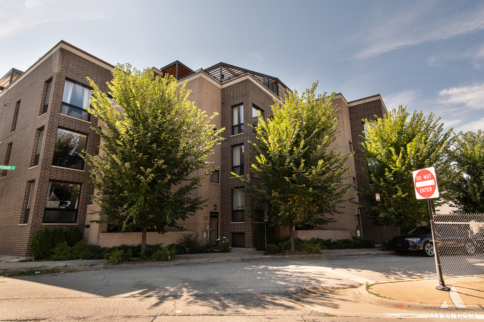 Experience elevated living in this extra-wide, 3-bed, 2-bath penthouse at The Superior! A boutique new construction built in 2020! Step inside and you're greeted by soaring ceilings, sun-drenched interiors with plenty of natural light, generous room sizes, and designer finishes throughout. The chef's kitchen features premium appliances, while the open layout seamlessly flows into the living space-perfect for entertaining. The crown jewel? Your private rooftop oasis, now upgraded with engineered decking, a custom pergola, and an outdoor TV-plus a built-in fireplace and jaw-dropping city views. Morning coffee, sunset cocktails, or game night under the stars-this is your Chicago dream moment. Additional highlights include attached garage parking, thoughtful design inside and out, and a prime location at the crossroads of West Town's best dining, nightlife, and just steps to the CTA Blue Line and public transportation. This is more than a condo. It's a statement, come check it out today!