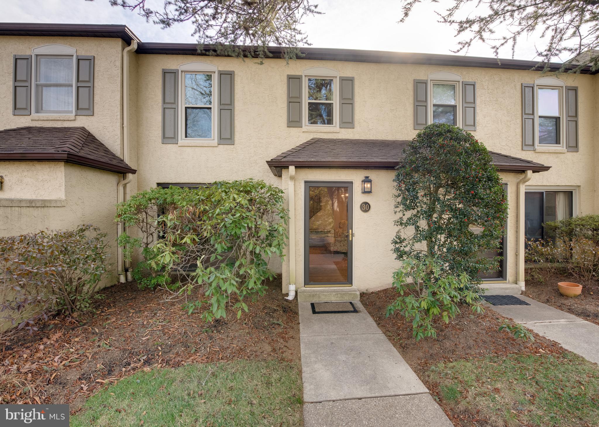 Wonderful opportunity to own a two-story townhome within Bryn Mawr's coveted Millridge community.  The first floor features a welcoming entrance foyer, spacious living room/dining room combination, recessed lighting and powder room.  The tastefully updated kitchen adjoins the fireside family room and sunny breakfast room, with sliding doors to a private patio overlooking picturesque grounds.  Upstairs you will find two spacious bedrooms with a connecting bathroom, additional hall bathroom and laundry closet.  The impressive Manor House (circa 1927) is the site for year-round social events and educational programs.  During the summer months, residents enjoy the heated outdoor pool and pool house.  Millridge is set on thirty serene acres and is conveniently located near shopping, dining and transportation.  Outstanding Radnor Township School District.  Make an appointment to see this special offering today!