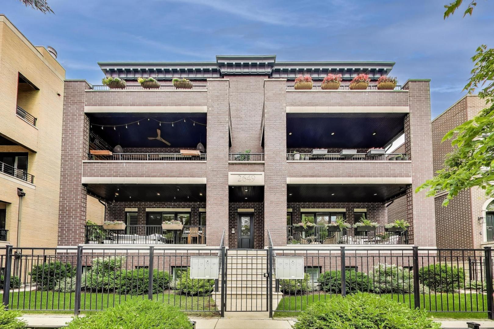 Luxury meets livability in this beautifully upgraded 3-bedroom, 2.5-bathroom Lincoln Park condo, nestled within the sought-after Agassiz Elementary and Lincoln Park High School districts! Spanning nearly 1,800 sq ft across two well-appointed levels, this extra-wide floorplan boasts plank oak floors, oversized crown molding, and 8" solid-core doors throughout. The chef-inspired kitchen features custom cabinetry, a Sub-Zero/Wolf appliance package, quartz countertops, and a generous island perfect for gathering. Retreat to the spacious primary suite with a spa-like en-suite bath offering steam shower, double vanity, and heated floors. Two additional bedrooms share a well-appointed full bath with tub, while a powder room on the main level enhances entertaining ease. Enjoy seamless indoor-outdoor living with a large, covered private balcony finished in composite decking. Additional features include in-unit laundry, a wet bar, fireplace, and heated floors. Detached garage parking included. Located just steps to Jonquil Park, Diversey L, and all the dining, shopping, and charm Lincoln Park has to offer. Pet-friendly and investor-friendly!
