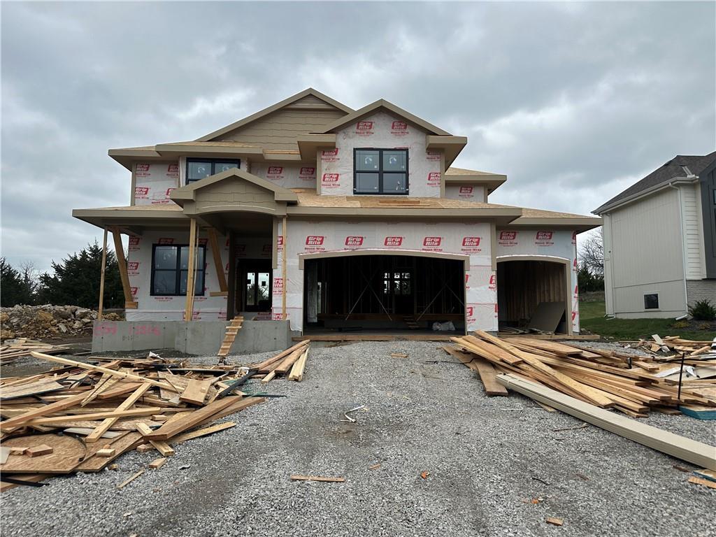 Sold before processing. Gabriel Homes Makenna 2 story plan. Unfinished lower level on flat lot.