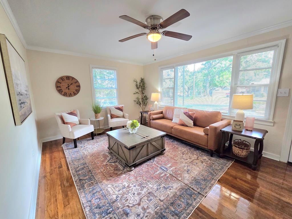 Nestled in the charming town of Thomasville, GA, this beautifully renovated 2-bedroom cottage is a perfect blend of modern convenience and timeless character. As you step inside, you'll be greeted by original hardwood floors that radiate warmth and history, enhancing the home's inviting atmosphere. The upgraded kitchen boasts new appliances and countertops. Both bedrooms offer ample natural light and cozy retreat spaces, while the updated bathroom features contemporary fixtures blended with vintage charm. Located just moments from downtown Thomasville's vibrant shops and restaurants, this cottage embodies small-town charm with easy access to city amenities. Whether you're a first-time homebuyer or seeking a peaceful getaway, this delightful property offers endless possibilities to create lasting memories. Don't miss your chance to own this captivating home in one of Georgia's most picturesque towns!