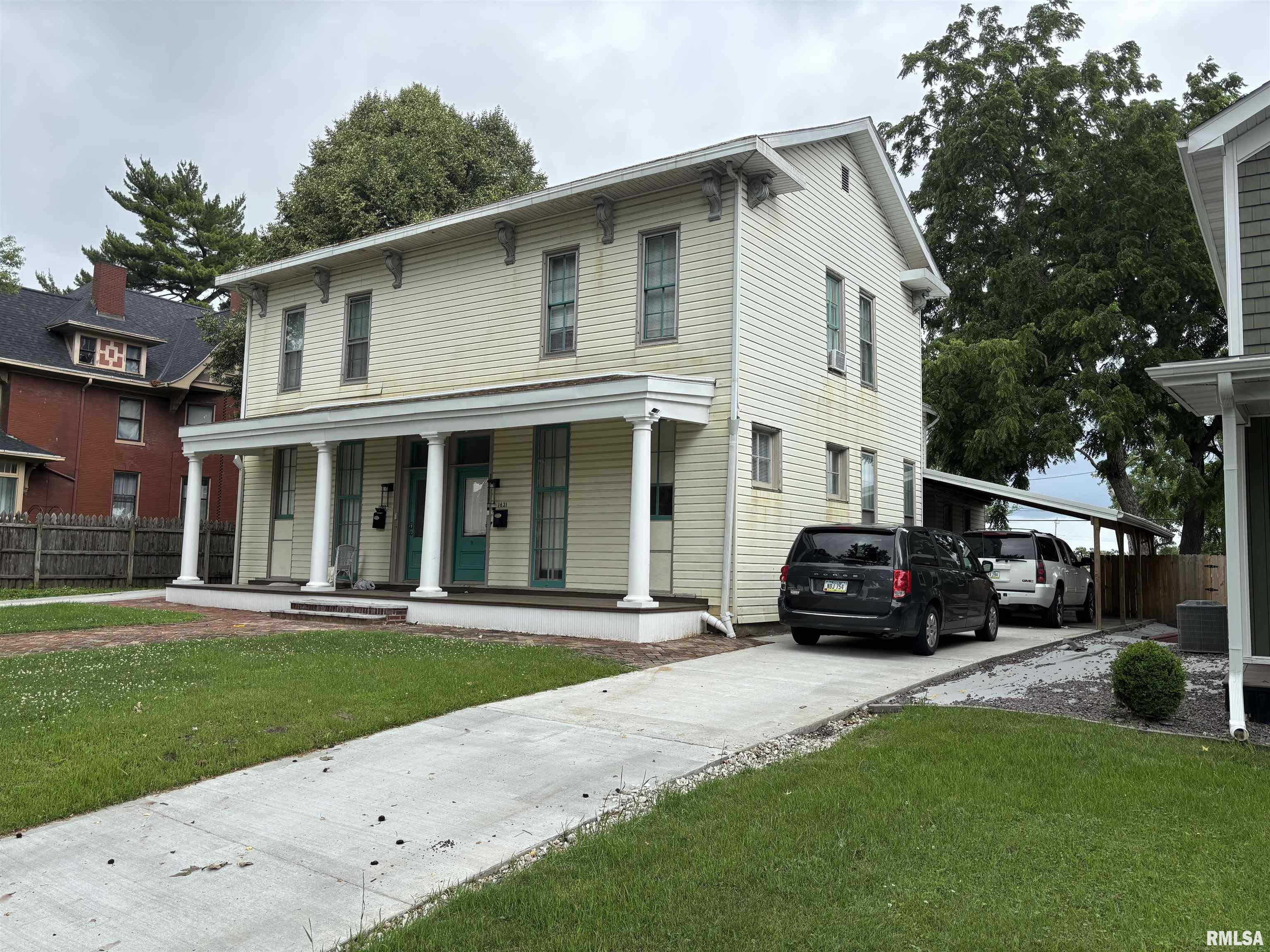 Opportunity awaits!  This duplex is an excellent investment.  Both units have been freshly remodeled in the last 2-4 years.  With approximately 2200 square feet of living space, there is room to spread out.  Enjoy the granite and quartz countertops that are in the kitchens and baths.  A large shared, fenced in yard is great for all of your outdoor activities.  Unit 1629 will be vacant July 1 and 1631 is on a 1 year lease.  Perfect chance to live in 1629 and let 1631 pay your mortgage...Want more income?  Rent both units for a total of $3700. 1629 - $2000 and 1631 - $1700.  Driveway, brick sidewalk, and front porch have all been replaced recently.