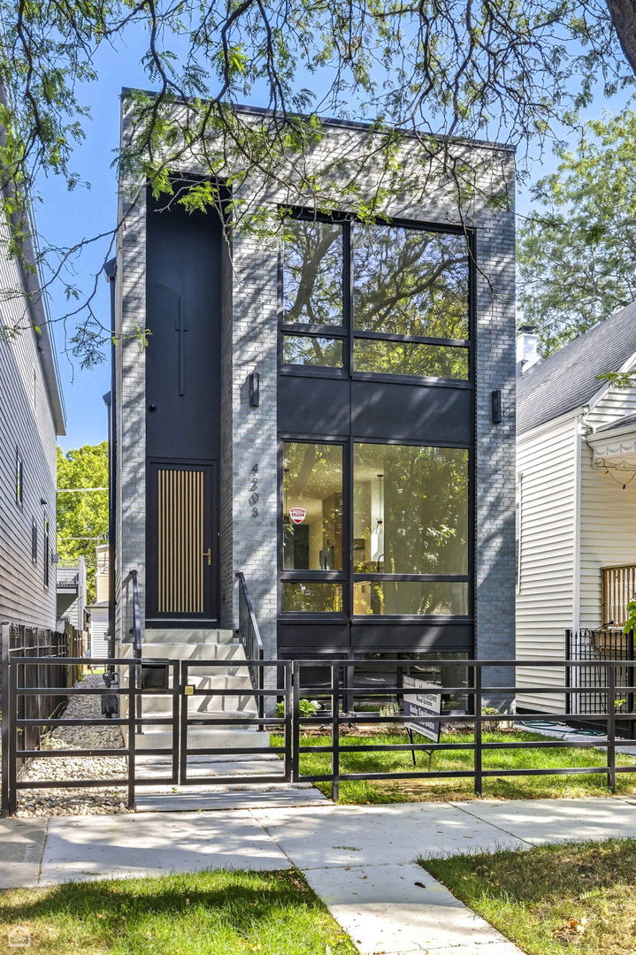 MODERN AND LUXURIOUS NEW 2025 CONSTRUCTION SINGLE-FAMILY HOUSE. LOCATED IN HIGHLY SOUGHT-AFTER THE HEART OF OLD IRVING PARK.SHARP FACADE WITH BRICK ACCENTS.HARDLE SIDING.BRIGHT LIVING ROOM.BEAUTIFUL CUSTOM KITCHEN CABINET AND QUARTZ ISLAND.BOSCH APPLIANCES AND A LARGE WALK-IN PANTRY.ADJOINING FAMILY ROOM WITH OVERSIZED WINDOWS AND  EXIT TO REAR YARD. ENJOY A COZY EVENING IN THE FAMILY ROOM WITH A FIREPLACE. UPSTAIRS, YOU WILL HAVE THREE GENEROUSLY SIZED BEDROOMS. SUNNY  PRIMARY SUITE WITH WALKING CLOSET AND PRIVATE BATH WITH GLASS SHOWER AND DUAL VANITY.TWO ADDITIONAL BEDROOMS, FULL BATH WITH TUB, DUAL VANITY, AND LINEN CLOSET AND LAUNDRY.FINISHED LOWER LEVEL WITH NATURAL LIGHT, LARGE RECREATION ROOM WITH WET BAR. 4TH BEDROOM, FULL BATH.SECURITY SYSTEM, ENCLOSED YARD WITH PATIO AND 2 CAR GARAGE.+