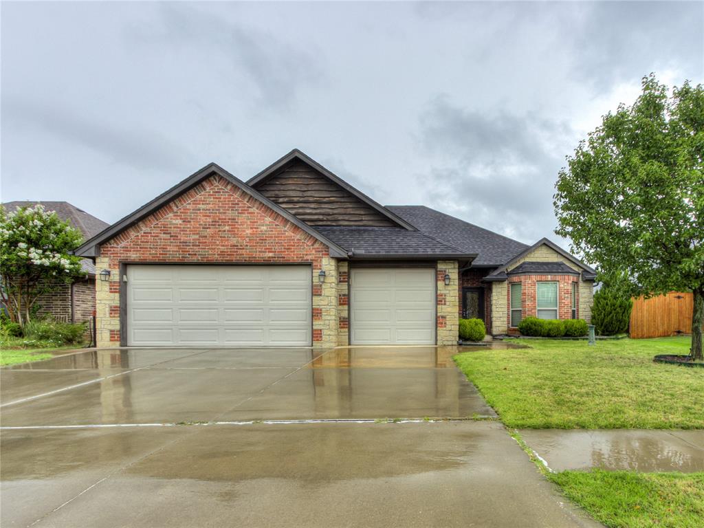 Home for sale in sought after The Grove!  This 4 bed (or 3 bed with an office) also features 2 bathrooms and a 3 car garage. Other amenities include newer carpet, updated kitchen, and granite countertops.  The home features a water softener, reverse osmosis, storm shelter, sprinkler system and guttering! The community has a pool, fitness center, playgrounds, soccer fields, walking trails and so much more!  Perfect location close to tons of shopping, restaurants, all the big hospitals and easy access to highways to get anywhere quick!