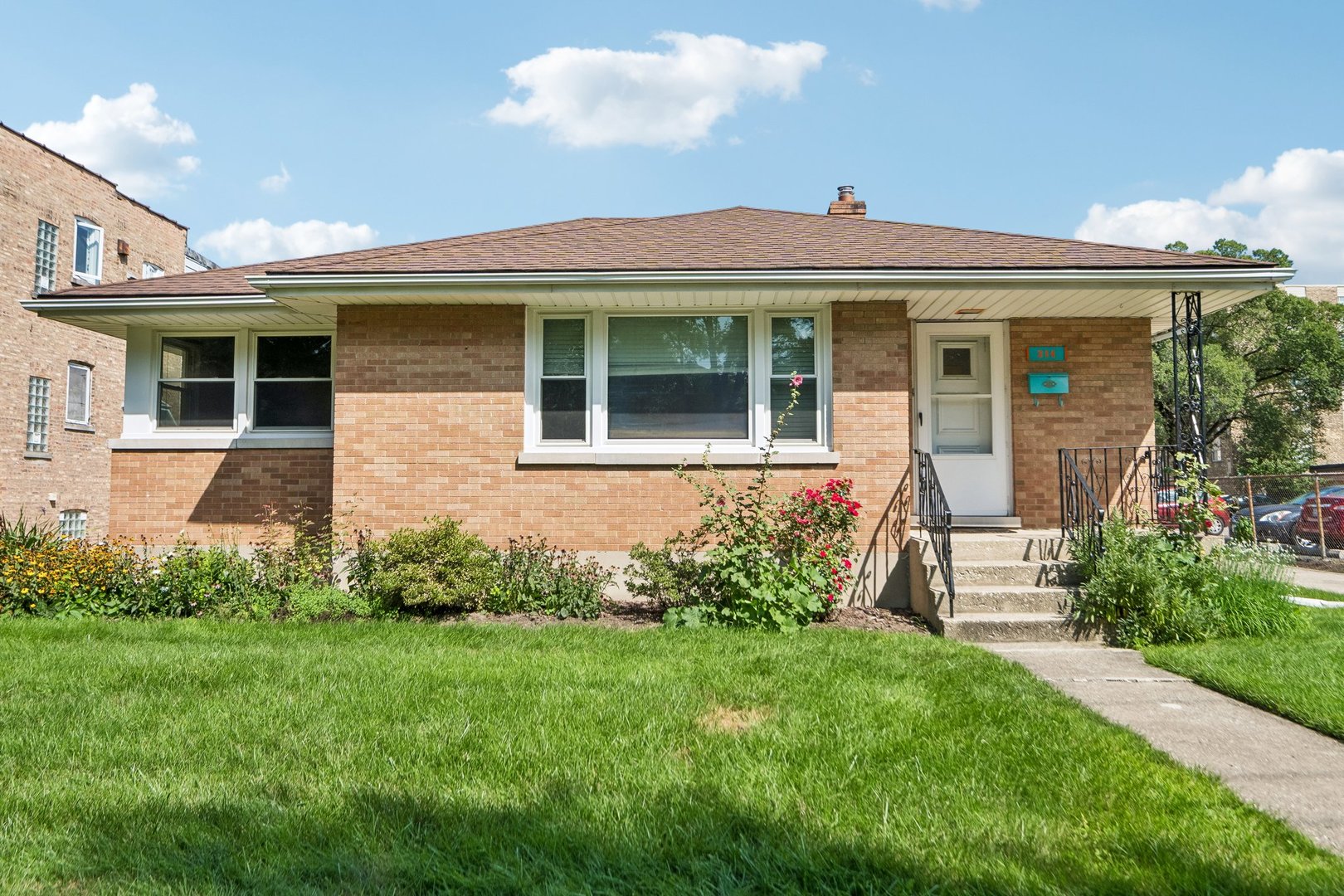 Vintage charm and exciting possibilities come together in this well-maintained three-bedroom, one-full-bath brick ranch. The home offers comfortable single-level living, along with a full unfinished basement providing abundant storage and potential for future customization.    Pristine hardwood floors flow throughout, while updated windows welcome plenty of natural light. Additional improvements include a newer roof, HVAC system, and A/C condenser, with the mechanical systems replaced approximately in 2024.    The basement contains an older bathroom that is not currently functional. The seller does not know the nature or extent of any bathroom or plumbing issues and will not make repairs. The basement bathroom is being conveyed strictly as-is, and buyers should perform their own inspections and due diligence.    Set on an exceptionally wide 68'  116' lot-approximately 7,723 square feet-the property offers remarkable outdoor space and room to dream. A long private driveway leads to a spacious three-car garage with plenty of room for vehicles, storage, hobbies, or a workshop. Beautiful landscaping adds to the home's welcoming appeal.    Move in and enjoy its vintage character, expand the existing residence, or explore the possibility of creating your dream home on this impressive lot. Conveniently located near downtown Forest Park's shops and restaurants, parks, the CTA Green Line, and Metra. Any expansion, new construction, or redevelopment is subject to Village of Forest Park zoning and municipal approvals.