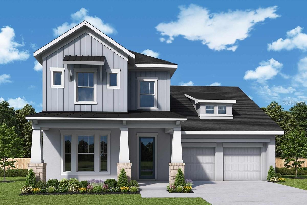 Under Construction. Welcome to Laureate Park, one of Lake Nona’s most sought-after communities offering cutting-edge design, walkable streets, and resort-style living. Residents enjoy exceptional amenities including a resort pool with cabanas, LP Fit fitness center, tennis and pickleball courts, parks, playgrounds, and miles of scenic trails. The vibrant Village Center features lakeside dining, cafés, and community events—all minutes from Medical City, USTA National Campus, and Orlando International Airport. Homes are crafted with modern architecture, energy-efficient construction, and front-porch charm that brings neighbors together. Experience the perfect balance of innovation, wellness, and community—live, work, and play in the heart of Lake Nona at Laureate Park. The Manville floor plan by David Weekley Homes in Orlando. Welcome guests from the classic covered porch and enjoy your outdoor leisure time from comfort of the lanai.
Create your ideal living, dining, and entertaining spaces in the open-concept heart of this home. The ample storage and prep room make the epicurean kitchen perfect for hosting memorable holiday feasts.
A front study is ready to serve as a home office or a refined library. Design the upstairs retreat to be an ultimate family lounge for fun, games, and building lifelong memories together.
The main-level guest suite offers a private bathroom and a walk-in closet. Each upstairs bedroom provides a beautiful place for each resident to make their own.