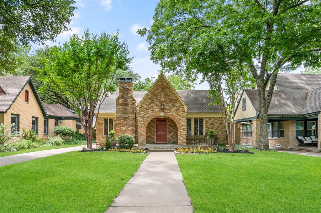 Nestled in the heart of sought-after Hollywood Heights and zoned to Lakewood Elementary, this beautifully updated home at 431 Monte Vista Drive seamlessly blends timeless charm with thoughtful modern updates. From the moment you arrive, you’re greeted by the character and warmth that make Hollywood Heights one of Dallas’ most beloved neighborhoods — mature trees, inviting architecture, and an unmistakable sense of community. Inside, the home is filled with natural light, rich architectural details, stained and leaded glass windows, and a functional layout designed for both comfortable living and effortless entertaining. Hardwood floors, fresh paint throughout and original character shines through while tasteful updates provide today’s desired conveniences, creating a home that feels both elevated and welcoming. The updated kitchen has freshly painted custom cabinetry, granite counters and stainless appliances. The refrigerator will stay. Separate utility room allows for full size washer, dryer and storage. Washer and dryer will also stay. A standout feature is the private guest quarters above the two car garage with bedroom, kitchenette and full bathroom — ideal for visitors, a home office, creative studio, fitness space, or income-producing opportunities. Rarely do homes in Hollywood Heights offer this level of flexibility paired with such authentic neighborhood character. Step outside to enjoy inviting outdoor living spaces perfect for relaxing evenings, entertaining friends, or enjoying quiet mornings beneath the trees. Located just minutes from White Rock Lake, the Lakewood shopping and dining scene, and downtown Dallas, this home offers the perfect combination of historic charm and unbeatable location. A rare opportunity to own a truly special property in one of East Dallas’ most iconic neighborhoods! **Showings to be begin at 2 PM on May 17th.**