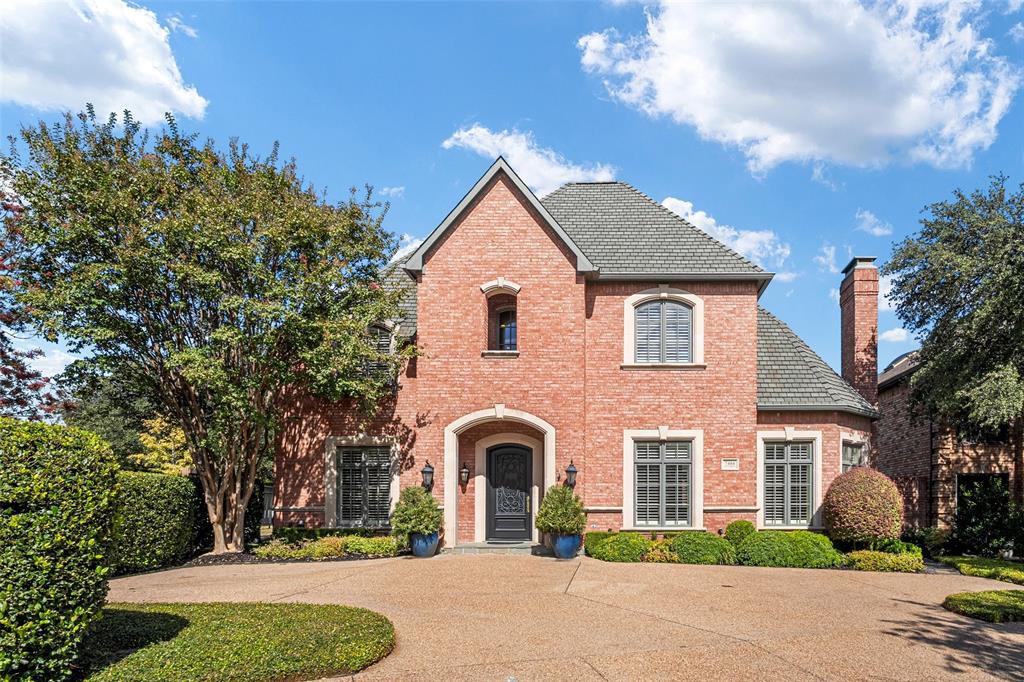 Lock-and-leave life-style living in Glen Lakes, an exclusive gated community with a 24-7 staffed entrance. Built in 2004, this 4,476 sf home offers timeless architecture, abundant natural light, and a thoughtfully designed floor plan with main-level living. Features include hardwood floors, formal living and dining rooms, a luxurious primary suite with dual walk-in closets, steam shower, jetted tub, and dual vanities. An open kitchen with premium appliances and a six-burner Wolf dual-fuel range opens to a large covered patio, private courtyard and resistance pool with water feature. A spacious two-person downstairs office, two upstairs guest suites with full baths, and a versatile game or exercise room complete the home.
