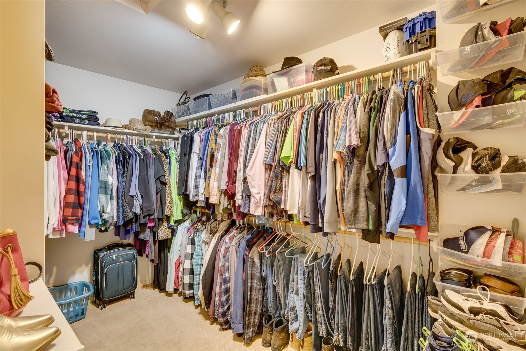 Unit B - You are going to love this Walk in Closet with built in iron board