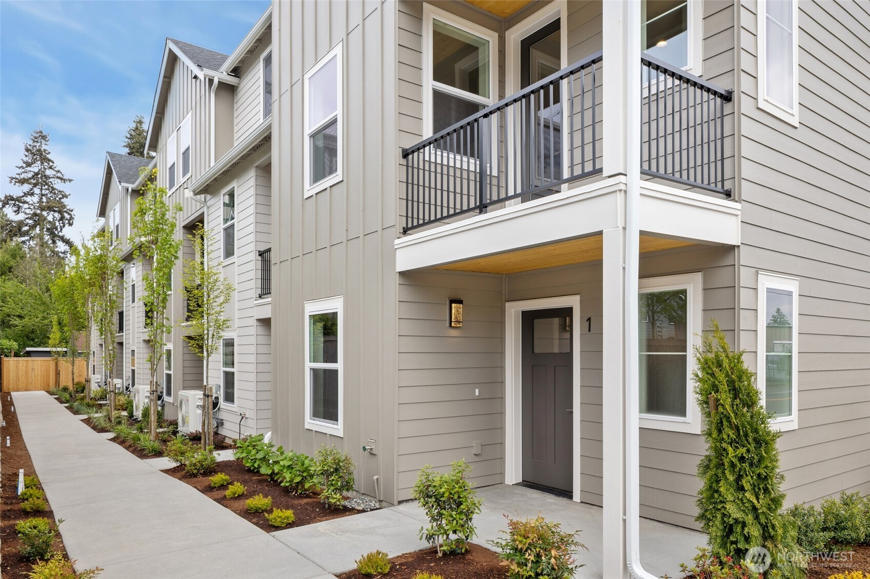 NEW CONSTRUCTION - FEE Simple (not a condo, you own the land). Elevated living at Arden Terrace Townhomes - A Community proudly built by Avenue West Homes. Builder is offering a 1% buydown for rate or closing cost credits in addition to prepaid HOA dues for one year. This END-Unit features additional window line and only one neighbor. Just over 1,900sf, this unit is the only 4-bedroom floor-plan in the community. All levels feature designer-selected finishes as well as air conditioning and recirculating hot water. A ground-level bedroom welcomes you off the keyless entry and is a perfect place to carve out a separate retreat for guests. The grand quartz island makes an impressive statement in the kitchen with convenient patio access. A dedicated work-from-home office nook with built-in desk is conveniently located off the living area. Upstairs find a deluxe Primary Suite complete with walk-in closet and two additional bedrooms plus guest bath. Electric vehicle charging in the side-by-side garage. Low HOA Dues, $100/monthly. Two miles to the Terrace Light Rail Station and one mile to the 10-acre Esperance Park.