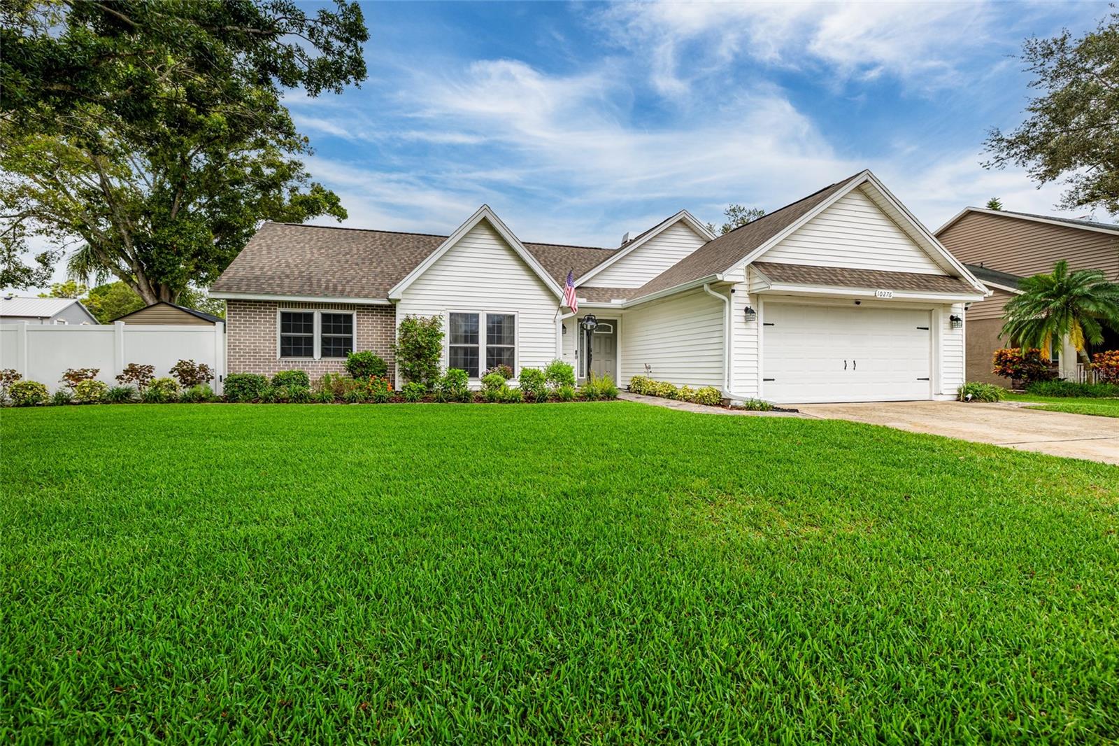 Welcome to this beautifully updated and maintained 3 bedroom, 2 bath, 2 car garage POOL home in the desirable Willow Pond community. This picture perfect home sits on a huge corner lot and the large backyard overlooks the pond.  The layout of this home has been thoughtfully designed and many details to enjoy like the stunning fireplace in the living room.  This is the perfect home for families or individuals looking for space, convenience and the ultimate backyard space for entertaining.  The updated kitchen is a cooks dream come true with ample storage and space for preparing meals. The primary bathroom offers all the bells and whistles with a huge tub to soak away the days stress.  Step outside into the backyard where the ultimate oasis awaits.  A gorgeous pool overlooks the tranquil pond and the large patio perfect for grilling out and soaking up some Florida sunshine. Located minutes from shopping, restaurants and the areas top schools.  Additional features to note on this home is a new roof, newer electrical panel, irrigation system with wifi capability, new gutters, vanity upgrades, stainless steel appliances, newly updated pool and more.  This is a home you do not want to miss because it checks all the boxes and all you need to do is say yes to the address! Call today for your private showing before it is too late!