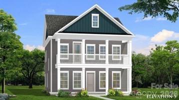This charming Amherst plan has a full covered front porch with a covered balcony above and a rear covered porch creating inviting outdoor spaces for relaxing and entertainment! Walk in to an open floorplan with a breakfast area and a cozy family room with an electric fireplace. The kitchen features an island with quartz countertops, gas cooktop with a wall oven and microwave. A convenient pocket office is located on the first floor, and elegant oak tread open-rail stairs add to the home’s craftsmanship. Upstairs, the second floor offers three spacious bedrooms, including a primary suite with a sitting room and a huge walk in closet. 10' ceilings on the main level, 9' ceilings on the 2nd floor, 2 car detached garage. Miller Farm will offer incredible amenities! Pool with cabana, pickleball courts, tot lot, dog park and lots of green space. This home is almost ready for it's new owner and is located on the only cul-de-sac street in the neighborhood! Take advantage of up to $25K in flex cash for closing costs/rate buydown if one of our approved lenders is used!Miller Farm is the only single family new home construction zoned for Ballantyne Ridge HS priced in the $500's!