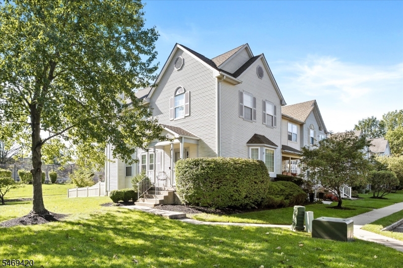 This exceptional end-unit townhouse in Robbinsville's sought-after Foxmoor community offers the space, updates, and flexibility you've been looking for along with the feeling of home the moment you walk through the door. Sunlight pours through oversized windows, creating a warm and inviting atmosphere throughout the main level. Gleaming hardwood floors lead you through the open living and dining spaces into the family room and beautifully renovated chef's kitchen. With granite countertops, stainless-steel appliances, abundant cabinetry, and plenty of room to gather, this is a kitchen where everyday meals become family memories and entertaining friends feels effortless. Upstairs, spacious bedrooms provide room for everyone to spread out, while the private primary suite offers a peaceful retreat at the end of the day. The remodeled en-suite bath feels like your own personal spa, complete with a custom made vanity, a relaxing soaking tub, and a glass-enclosed shower the perfect place to unwind and recharge. And the space continues downstairs. The fully finished basement gives you the freedom to create the lifestyle you want, with a generous recreation room and an additional bonus room that can easily become a home office, gym, playroom, media room, or guest space. Enjoy resort-style amenities including a community pool, clubhouse, playgrounds and tennis courts all right outside your door. And with easy access to Hamilton and Princeton Junction train stations. Come see it!