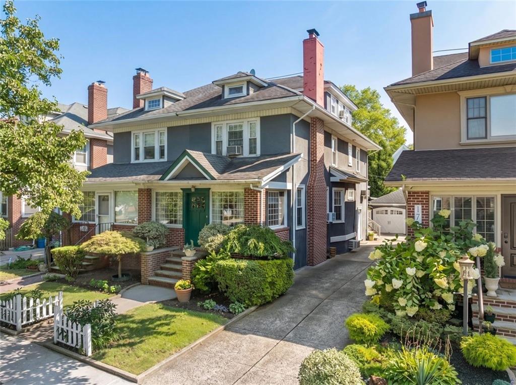 Welcome to 172 81st Street, a spacious three-level semi-detached home with a finished basement, ideally situated on a beautiful tree-lined block in one of Bay Ridge’s most desirable locations. Offering four bedrooms, two bathrooms, and four levels of living space, this exceptional home combines comfort, character, and functionality with an abundance of natural light throughout.The main level features a formal living room and dining room, perfect for entertaining, along with a generously sized granite kitchen complete with a center island, 5 burner Viking stove with hood range, and a Sub-Zero refrigerator. A cozy gas fireplace adds warmth and timeless character to the home.Upper level, you’ll find generously sized bedrooms that are sun drenched with a tremendous amount of natural light, along with a beautifully appointed bathroom featuring a walk-in shower and floor-to-ceiling tile. A convenient laundry chute connects the second floor directly to the separate laundry room in the finished basement, making everyday living effortless.The finished basement offers valuable additional space and recreational space, ideal for a family room, home office, gym, playroom, or entertainment area, along with an additional bathroom.Come outside to your own south facing sun filled backyard oasis, featuring a beautiful deck surrounded by mature trees that provide a peaceful sense of privacy. It’s the perfect setting for outdoor dining, entertaining, or simply relaxing.The property also offers a one-car detached garage plus additional parking in front, providing two-car parking in total—a highly desirable amenity in Bay Ridge.Ideally located close to schools, shopping, restaurants, transportation, and all that the best of Bay Ridge has to offer, this home provides the perfect balance of neighborhood tranquility and everyday convenience.