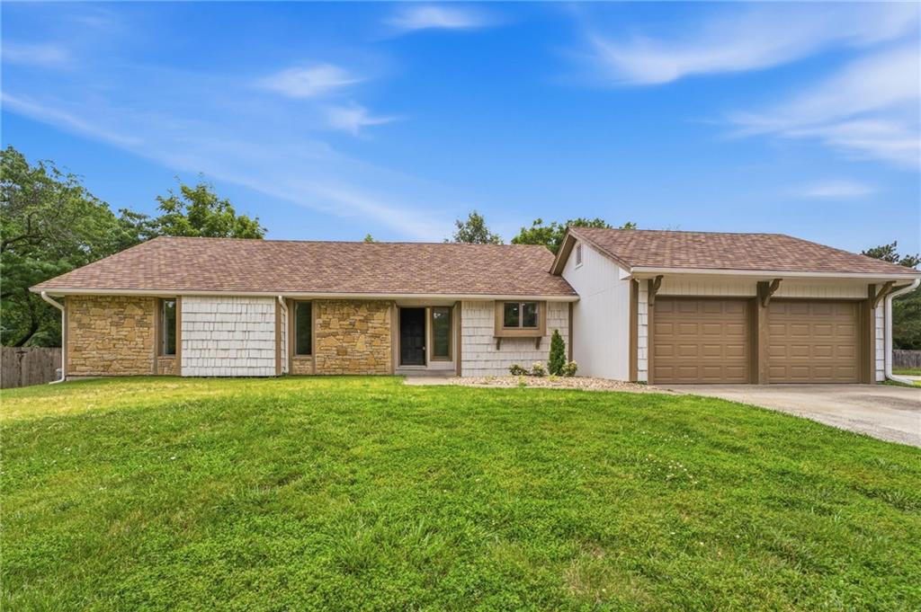 FRESHLY UPDATED 3BR/2BA Ranch in sought after Lakewood Community!! NEW paint and floors throughout, remodeled kitchen, baths and NEW HVAC!! Entry leads to the beautifully remodeled kitchen with island, QUARTZ counters and white cabinets. Counter seating at the island along with the formal dining room provide plenty of options for your family. Living room includes VAULTED ceiling and beautiful stone FIREPLACE. Master bedroom with spa-like ENSUITE bathroom along with two secondary bedrooms and full hall bathroom complete the home. Full basement provides plenty of storage space and is ready for you to customize to your needs. FENCED backyard offers privacy to enjoy the warmer months outside with friends and family. LOCATION in Lakewood HOA includes access to lakes, trails, pools, golf and clubhouse amenities. Close to area shopping and restaurants and easy freeway access. Don’t miss this opportunity!! *Agent owned