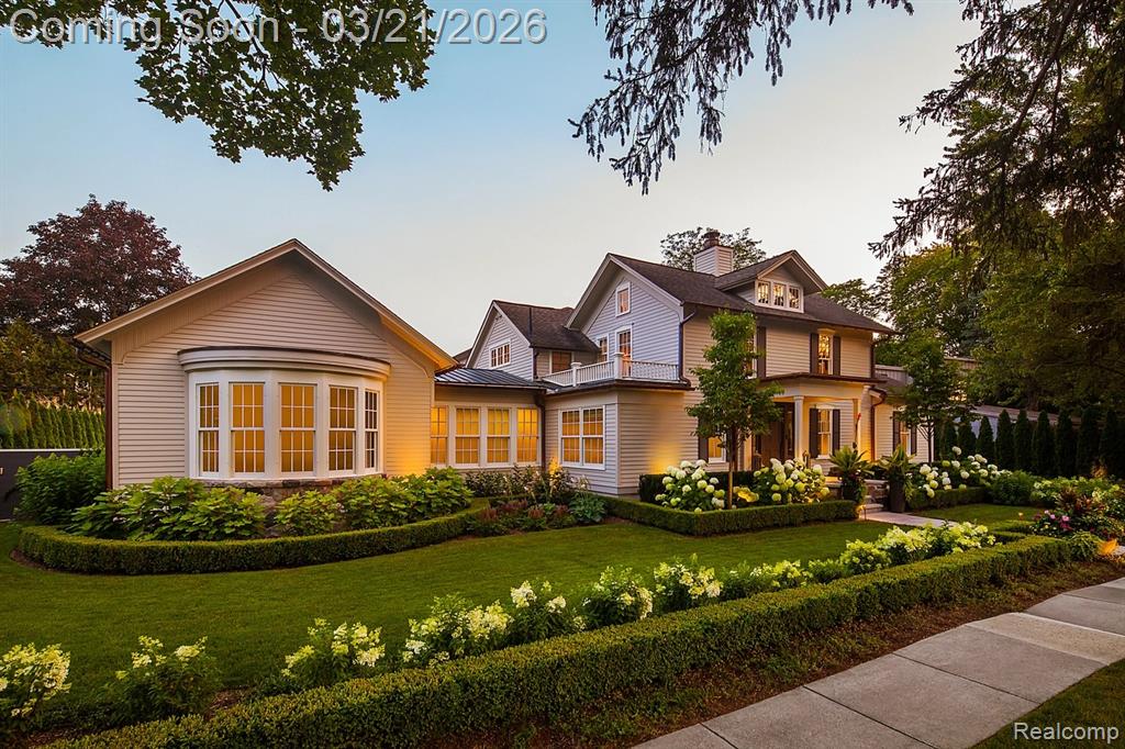 Situated on a rare double lot just steps from downtown Birmingham, this meticulously renovated 6,050-square-foot estate offers an exceptional blend of privacy, scale, resort-style living, and effortless convenience. Designed around a fully integrated smart home and entertainment system, the residence features five bedrooms across two levels, including both a first-floor and upper-level primary suite, along with a private office or in-law suite above the garage. The lower level is built for lifestyle, complete with a home theater and fitness space, while the main level includes a custom cedar sauna. At the heart of the home, the chef’s kitchen is outfitted with a double island, double Thermador dishwashers, and a suite of premium appliances from Wolf, Sub-Zero, and Miele, including a built-in coffee system. The backyard is a true standout—an entertainer’s retreat rarely found in the area. Enjoy a fully automated heated saltwater pool, a complete outdoor kitchen with Wolf grill and Lynx pizza oven, and an elevated patio featuring yacht-grade screens, infrared heaters, and a 75-inch outdoor TV. A gas fire pit completes the space, all seamlessly controlled from your phone. Inside, the home is appointed with Ketra lighting, top-tier appliances throughout, and a fully integrated security and automation system. Nearly every major system—including siding, HVAC, and plumbing—has been replaced or updated between 2021 and 2022. Offered as a true turnkey opportunity, the home includes comprehensive documentation, established vendor relationships, and a streamlined transition of all smart home and maintenance systems—ensuring effortless ownership from day one.