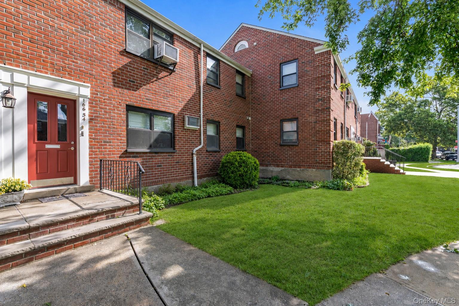 A top-tier renovation in Clearview Gardens, this exceptional first-floor 2 bedroom courtyard co-op apartment was completely renovated in 2023 with a focus on quality, design, and function. Renovated from floor to ceiling, the apartment features an open-concept layout, new wood flooring, crown molding, solid wood doors, insulated ceilings, and recessed lighting throughout the living, dining, and kitchen areas.The expanded designer kitchen is the centerpiece, featuring imported 2x2 floor tile, elegant marble backsplash, quartz countertops, breakfast bar seating for three, and a complete suite of LG ThinQ Smart appliances, including a refrigerator, gas range, dishwasher, and full-size front-loading washer and dryer.The open living and dining area offers generous proportions, a new in-wall air-conditioning unit cooling the entire apartment, and a large storage closet. The primary bedroom includes ample closet space, while the spacious second bedroom provides excellent flexibility for a home office, or additional living space.The renovated bathroom delivers a refined finish with matte-gold fixtures, a glass-enclosed shower, quartz top vanity, textured subway tile, and two built-in shower niches.Set deep within the courtyard, the residence offers a quiet, private setting away from the street. All utilities are included in the maintenance: $1,280.27/month. Parking available via waitlist: outdoor $12/month, garage $42/month.  This is a fully renovated residence with a level of finish and attention to detail rarely available in Clearview Gardens.
