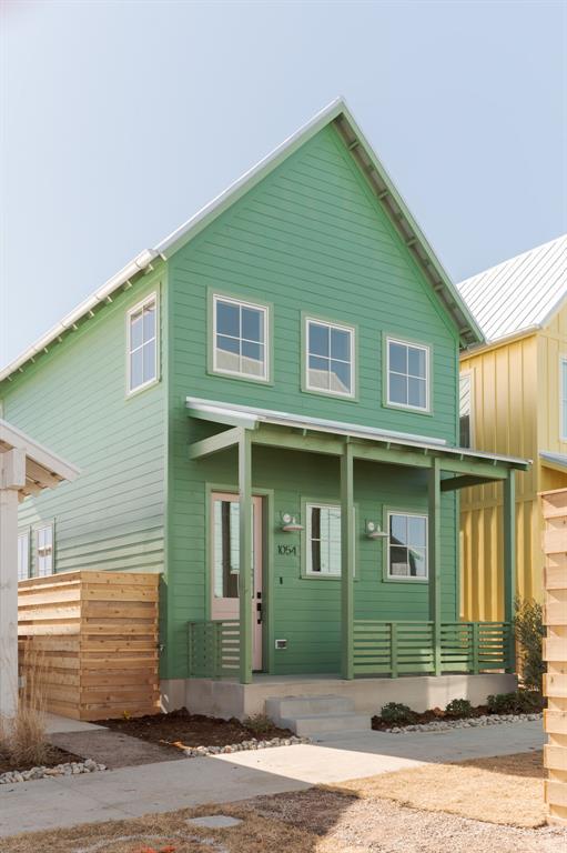This Wheeler Cottage combines the space-saving features of a classic Wheeler home with the advantages of a convenient open floorplan. This home is anchored by the main living space that includes a kitchen with an expansive island, along with a mudroom and powder bathroom. Upstairs, two full bedrooms complete this cozy abode, one having direct access to a shared bathroom. Additionally, this home enjoys the benefit of an inviting front porch, a private backyard, and covered parking. Expect lower utility bills with top-of-the-line features including Pella windows, and geothermal heating and cooling.