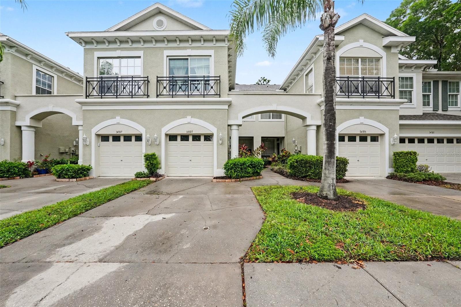 Welcome to this spacious and inviting townhome located in Hampton Chase a private gated community in Westchase, surrounded by conservation, providing amazing privacy and a peaceful setting. As you enter through your small private front porch and step inside, discover this adorable townhome with beautifully maintained interior. Inside the foyer shows the thoughtful design with access to the garage, ½ bathroom, and breakfast nook. As you enter the home it opens to the recently updated kitchen with gorgeous quartz counters, new cabinets, luxurious gold fixtures, and luxury vinyl flooring that is throughout the first floor. This flexible floor plan comes with dining room/living room combined along with the breakfast nook by the kitchen. Outside is a private covered patio that is the perfect place for a small herb garden and morning coffee to enjoy the surrounding conservation. Upstairs, comfort reigns with the split floor plan with threespacious bedrooms and a convenient laundry closet located perfectly. The primary bedroom is a quiet retreat, nice sized with a private screened balcony, walk-in closet, and ensuite bathroom complete with dual sinks, a soaking tub, and separate shower. The second bedroom has a walk-in closet and third bedroom has two closets, providing extra storage. Located by the guest parking, community pool, and playground. Recent updates include a new HVAC (2021), Water Heater (2021), Water Softener (2024), two front windows, toilets, sinks, downstairs flooring and kitchen, and dishwasher. Don’t miss the opportunity to own this exceptional townhome in one of Tampa’s most sought-after neighborhoods with A+ school district. Schedule your private showing today and imagine yourself enjoying everything this gem has to offer!