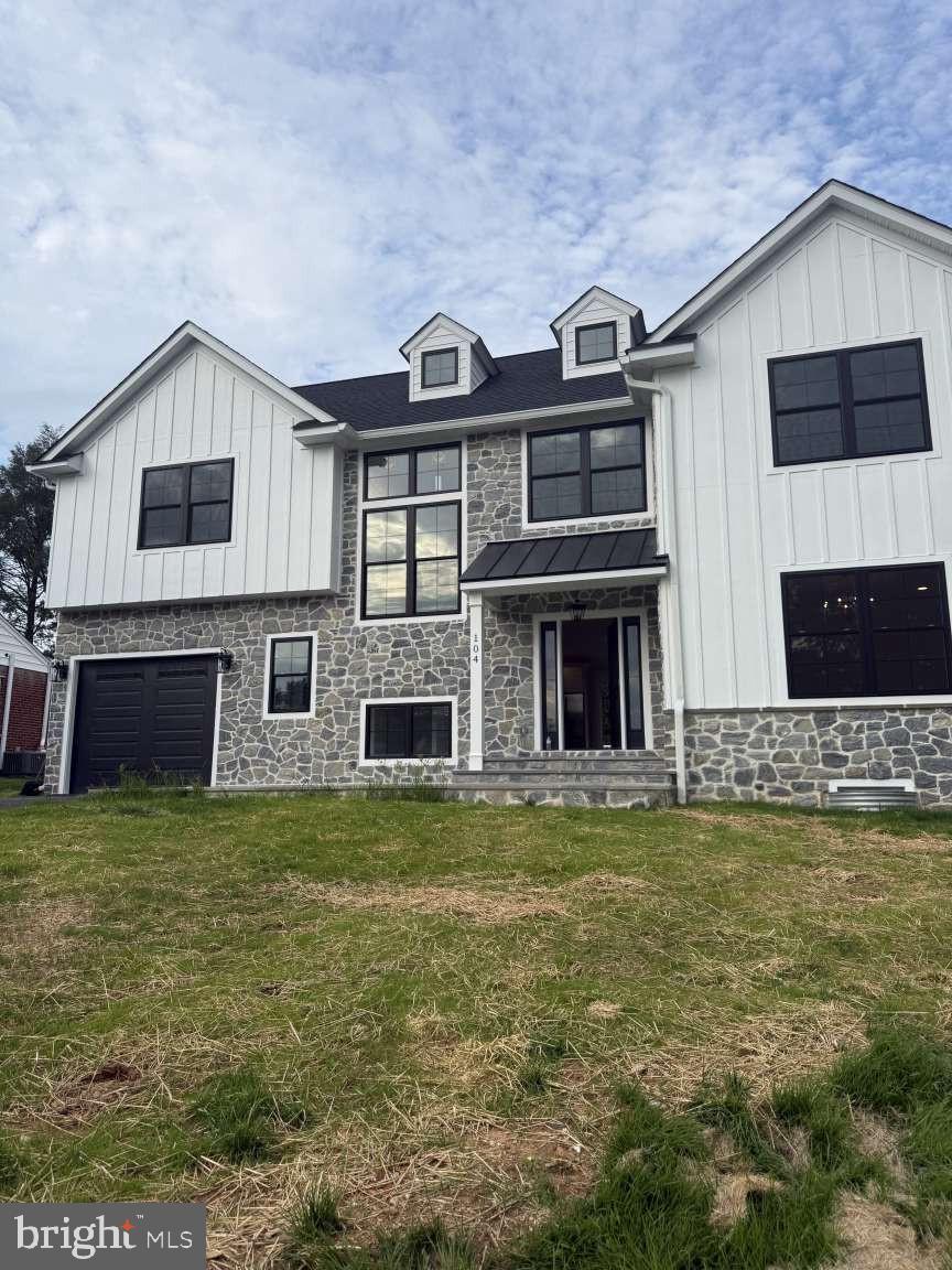 A beautiful newly built single family home is for sale in Paoli, Pennsylvania. The house has been newly built from the ground up. This house is a 4 bedroom 4.5 bathroom home. The house features an open floor layout on the first floor with a beautiful modern kitchen. The kitchen offers all new stainless steel appliances and as well as ample space for cabinet storage. The living room has a fireplace in it. There is a half bathroom on the first floor right next to the mudroom. The house has hardwood all throughout the home. The upstairs has 4 spacious bedrooms and 3 full bathrooms. The master bedroom has a large, beautiful walk-in closet featuring floor to ceiling shelving. The master bathroom offers a walk-in shower as well as a bathtub and a double sink. One of the upstairs rooms has an attached full bathroom in it. The upstairs has all hardwood flooring. There is also an unfinished attic that you may be able to customize and build another room and even a bathroom. The upstairs also offers a laundry room. The home also has a finished basement. The basement has laminated flooring and a full bathroom. The basement has has a spacious storage. The house as a deck in the back, The house also has an attached one car garage.