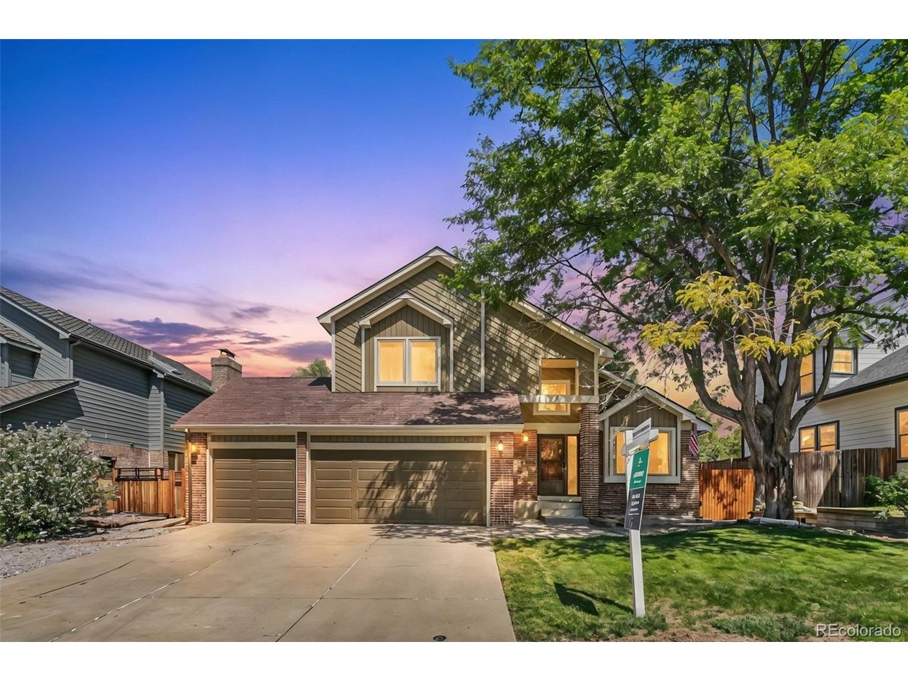 Mountain views! Opportunity, location and potential come together in the heart of Lone Tree.Welcome to 7471 Rattlesnake Drive, a bright and inviting four-bedroom, four-bath home in the established Centennial Ridge community. Offering a wonderful floor plan, abundant natural light and tremendous potential, this is an exciting opportunity for a buyer ready to bring their own vision and personal style to a home with great bones.Vaulted ceilings, oversized windows and an open, airy layout create a wonderful sense of space. Sunlight fills the main living areas, while mature landscaping and mountain views provide a beautiful Colorado backdrop.the open-concept kitchen flows naturally into a comfortable family room anchored by a classic brick-surround fireplace. Easy access from the living area to the backyard makes indoor-outdoor living effortless. Step outside onto the spacious Trex deck overlooking a mature, private-feeling landscape framed by established pine trees-The oversized 3-car garage provides excellent space for vehicles and storage.The lower level offers even more flexibility. While much of the basement remains unfinished and ready for future expansion, portions have already been finished to include an additional bedroom and three-quarter bath.The home does need updating and some tender loving care, but it's appealing architecture, natural light, lot, floor plan and location provide an outstanding foundation for renovation, an opportunity to create a home tailored to your own taste.Centennial Ridge is an established Lone Tree neighborhood with mature landscaping and convenient access to many of the amenities that make this area so desirable. Centennial Ridge Park is located within the community, while Lone Trees' broader system of parks, open spaces and trails offers abundant opportunities for walking, biking and enjoying the outdoors.Nearby recreation includes the Lone Tree Recreation Center, Lone Tree Golf Club & Hotel, tennis facilities