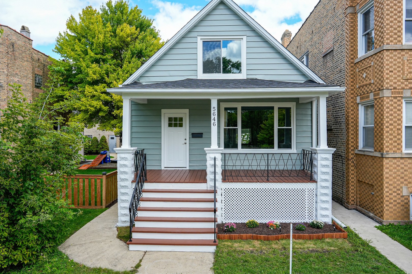 Beautifully Rehabbed Bungalow in Vibrant Jefferson Park!  Step into this sun-filled home featuring gleaming new floors, brand-new windows, and a timeless classic layout. The heart of the home is the expansive, fully renovated kitchen with quartz countertops, white shaker cabinets, stainless steel appliances, and plenty of space for a dining table. The main floor offers a spacious living room, two generously sized bedrooms with big closets, and a stunning modern bathroom. Upstairs, you'll find two nice size bedrooms with big closets and another modern,updated bath, perfect for family or guests.  The clean, full basement includes a laundry room and tons of storage, giving you room to grow. Enjoy the fenced backyard, private 1-car garage, and unbeatable location-all in the heart of Jefferson Park. Walk to shops, restaurants, and the train, with quick access to I-90 for an easy commute.  Move-in ready and waiting for you!!