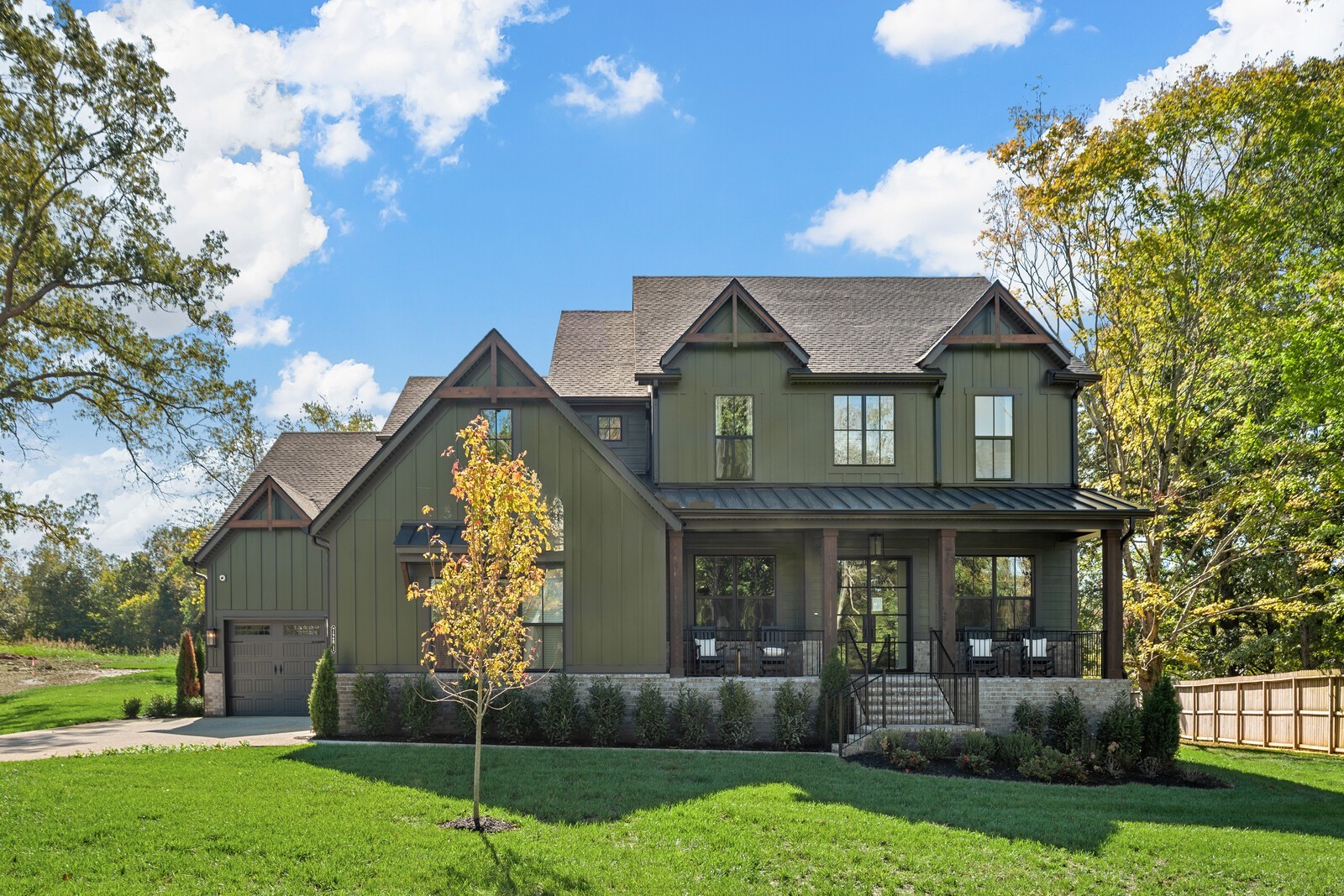 This BELTERRA has the drama and wow factor you've been looking for within its 4 bedrooms and 4.5 baths. Set on a spacious acre homesite, this property combines elegance, comfort, and modern design in a highly desirable neighborhood. As you enter the expansive foyer through the double solid mahogany front doors, you'll be greeted by the formal dining room and private home office. The vaulted great room is the perfect gathering space, with large windows that flood the room with natural light while offering views of the expansive backyard. An entertainer's dream, featuring a formal dining room, butler's pantry and optional wine bar adjacent to the expansive chef's kitchen with an oversized island and extensive cabinetry, all located on the main level. The luxury primary suite is a private retreat with a tray ceiling, tons of natural light, and a luxurious ensuite complete with an oversized shower and soaking tub, massive walk in closet, and serene views of the wooded homesite.   Each of the bedrooms offers ensuite bathrooms, providing comfort and privacy. The outdoor living space features an optional gas fireplace to create the backyard of your dreams!This meticulously designed home is built for those that appreciate high-end finishes, ample space, and modern conveniences. Located in a desirable neighborhood, it combines private, tranquil living with incredibly proximity to local amenities such as Bowie Nature Park, Montgomery Bell State Park and Fairview Recreation Center. Bring your imagination and Pinterest board to design the home of your dreams in Fairview's newest estate community. Seller is providing $15,000 in design credits with the use of our preferred lender.Please note, the pictures shown in the listing are of a previously completed model home with optional upgrades. The floorplan is the same, but finishes may differ depending on your preferred design aesthetic.