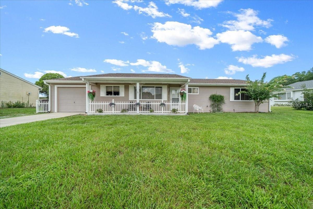 Welcome home to this beautiful meticulously maintained 2 bedroom, 2 bath home boasting 1,418 Sqft of comfortable living space in the highly sought-after 55+ active gated community of Oak Run. Inside you’ll find a bright and inviting living room with new LVP flooring throughout the main living area. Spacious kitchen with generous counter space and cabinets ideal for preparing your favorite meals. Down the hall both bedrooms are thoughtfully designed for comfort and convenience. The primary suite features an en-suite bathroom with a tile walk-in shower and a large walk-in closet. The second bedroom also includes a walk-in closet and direct access to the main guest bathroom, making it an ideal space for guests or a secondary suite. Off the living room is an expansive 12x19 Florida room equipped with heating and air conditioning, serving as a perfect area for year-round relaxation or entertaining. The adjoining screened in porch offers another lovely spot to enjoy your morning coffee or take in the sunset. Outside you will find a fully fenced in backyard ready for your furry family members. Oak Run community provides a wealth of amenities, including multiple pools, a clubhouse, dog parks, tennis and fitness clubs. With everything this home and community have you’ll enjoy the perfect blend of relaxation and an active lifestyle! Recent improvements of the home include NEW Roof-2021, NEW Stainless Steel Appliances-2021, NEW Washer & Dryer-2021 and NEW LVP Flooring-2021, plus a 1 year home warranty at closing for added peace of mind.Schedule your private showing today before its too late!