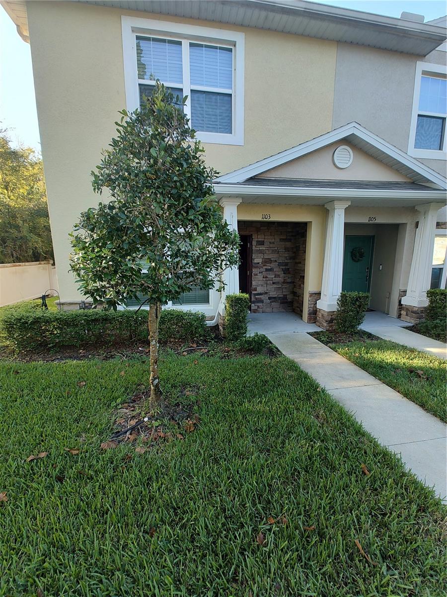 Beautiful Townhome in the Gated Hillhurst community of Meadow Pointe III.This maintenance free 2bed 2.5 bath home is a highly desired end unit. The kitchen includes wood cabinetry and a stainless steel appliance package. Downstairs living area is laminate flooring with ceramic tile in the kitchen. The 2 bedrooms upstairs are ensuite and connected by a central loft. Primary bedroom includes double vanity and walk in closet. 2nd bedroom includes a double closet. Perfect set up for a room mate or for a family member. Property overlooks a beautiful quiet conservation area. Pets are welcome. Community includes pool, recreation area basketball,pickleball courts and tennis facility. Close to all shopping, excellent dining in the area. USF medical faciities. Quick access to I-75 and I275. Wont last long call or email for a private showing.
