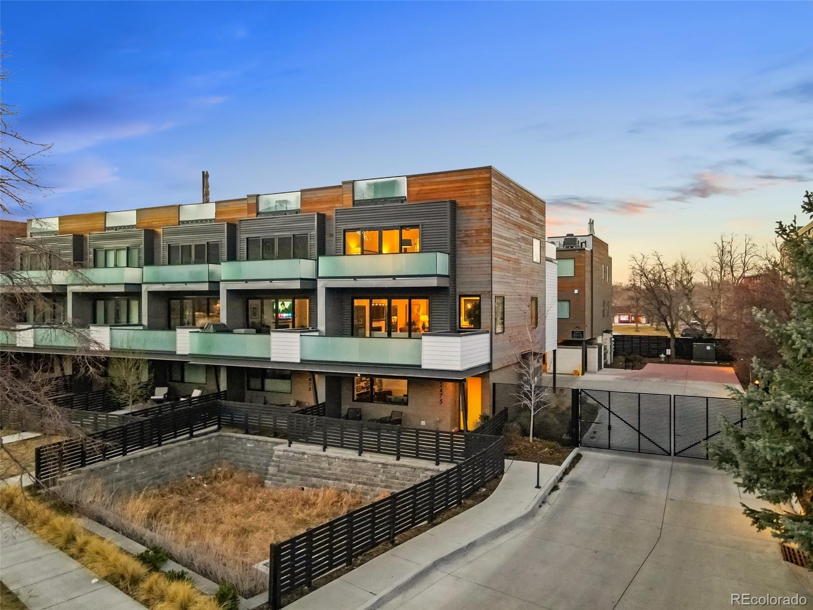 HEART OF BOULDER! 2475 Walnut Street, a rare opportunity to own a high end three bedroom, four bathroom townhomestyle condo in the heart of Boulder. Designed for both luxury living and effortless entertaining, this residence offersmultiple outdoor spaces, premium finishes, and exceptional walkability.This thoughtfully crafted home includes twobalconies, a ground level patio, and a spectacular rooftop deck showcasing breathtaking mountain views. From sunrisecoffee to sunset gatherings, the rooftop retreat is ideal for entertaining with room for a hot tub, fire pit, grill station, andlounge seating.Inside, the home is finished to an exceptional standard with custom flooring, Viking appliances, a waterfallgranite island, under cabinet lighting, and refined modern details throughout. The open and airy layout provides flexibilityand function across multiple levels.The main floor includes a bedroom with a full bathroom, perfect for a guest suite,office, or flex space. The next level features the stunning kitchen, dining area, living room, and a convenient half bath. Theliving room opens directly to a private patio, creating a seamless indoor outdoor flow.The upper level offers a luxuriousprimary suite with a spa inspired bathroom that includes a large walk in shower and soaking garden tub, along with itsown private patio. This level also includes an additional bedroom, full bathroom, and laundry area.Additional highlightsinclude two full size parking spaces with EV hookup and a dedicated storage unit.Situated just steps from Pearl Street, thishome provides unparalleled access to Boulder's best shopping, dining, entertainment, and outdoor lifestyle. Walk to CU,nearby cafes, and the new Google and Microsoft campuses while enjoying a private, elevated living experience. This isBoulder living at its finest: modern, walkable, and truly one of a kind.