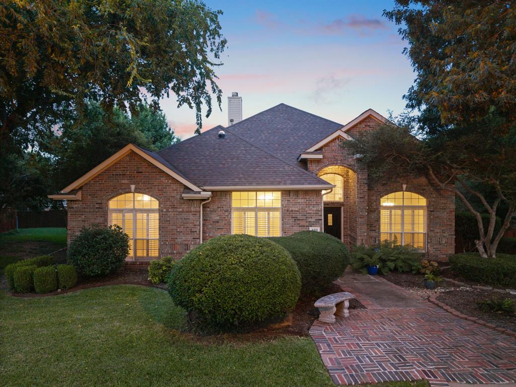 Positioned on one of the most coveted cul-de-sac lots in Watters Crossing, this beautifully appointed single-story residence enjoys a setting unlike any other. Just beyond the front door, the neighborhood’s pond, walking trails, and gated pool, tennis, pickleball, and basketball courts are all just steps away.Inside, an abundance of natural light fills a thoughtfully designed floor plan that balances openness with warmth. Beautiful wood flooring, plantation shutters, and refined finishes create an inviting atmosphere, while the kitchen features granite countertops, stainless steel appliances, and a center island that blends everyday functionality with an easy place to gather.The primary suite offers a peaceful retreat with direct access to the back patio, while the generous living and dining spaces transition seamlessly between relaxed evenings at home and more festive gatherings. Outdoors, the pergola-covered patio overlooks an expansive backyard, offering the space to dine, unwind, or simply enjoy the setting.Watters Crossing is one of Allen’s most treasured communities, defined by mature trees, greenbelts, and a strong sense of connection that makes everyday living feel established and timeless. Ideally located near premier shopping, dining, entertainment, and major commuter routes, with access to acclaimed Allen ISD, this is more than a beautifully maintained home; It is an opportunity to embrace one of Allen’s most desirable lifestyles.