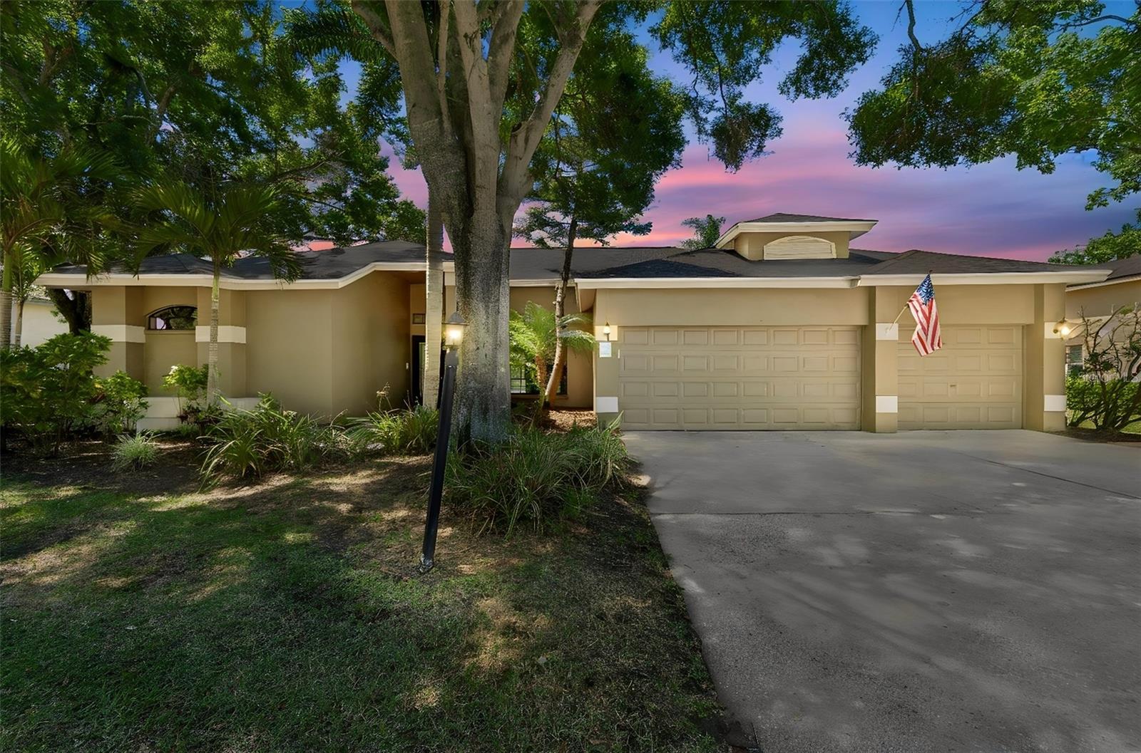 Beautifully updated pool home located on a quiet cul-de-sac in a great location known for its top-rated schools and welcoming community feel. Situated on an oversized lot with no rear neighbors, this property offers both privacy and space to enjoy.  Popular triple split floorplan. Inside, you’ll find fresh interior paint, a brand new roof (Apr 2026), and a beautifully updated kitchen featuring new cabinetry, granite counters and stainless appliances. The kitchen opens to both the breakfast nook and family room that features a fireplace with built-in shelves. The primary suite offers a spacious retreat with two closets, a large attached bathroom, sliders to the backyard and plenty of room to unwind.  Three additional bedrooms offer the perfect space for long term guests or in-laws. The backyard features a gorgeous pool, and a large patio with an outdoor kitchen area, ideal for relaxing and entertaining guests.  With a large backyard, great curb appeal, and an excellent location, this home is move-in ready and a must-see!